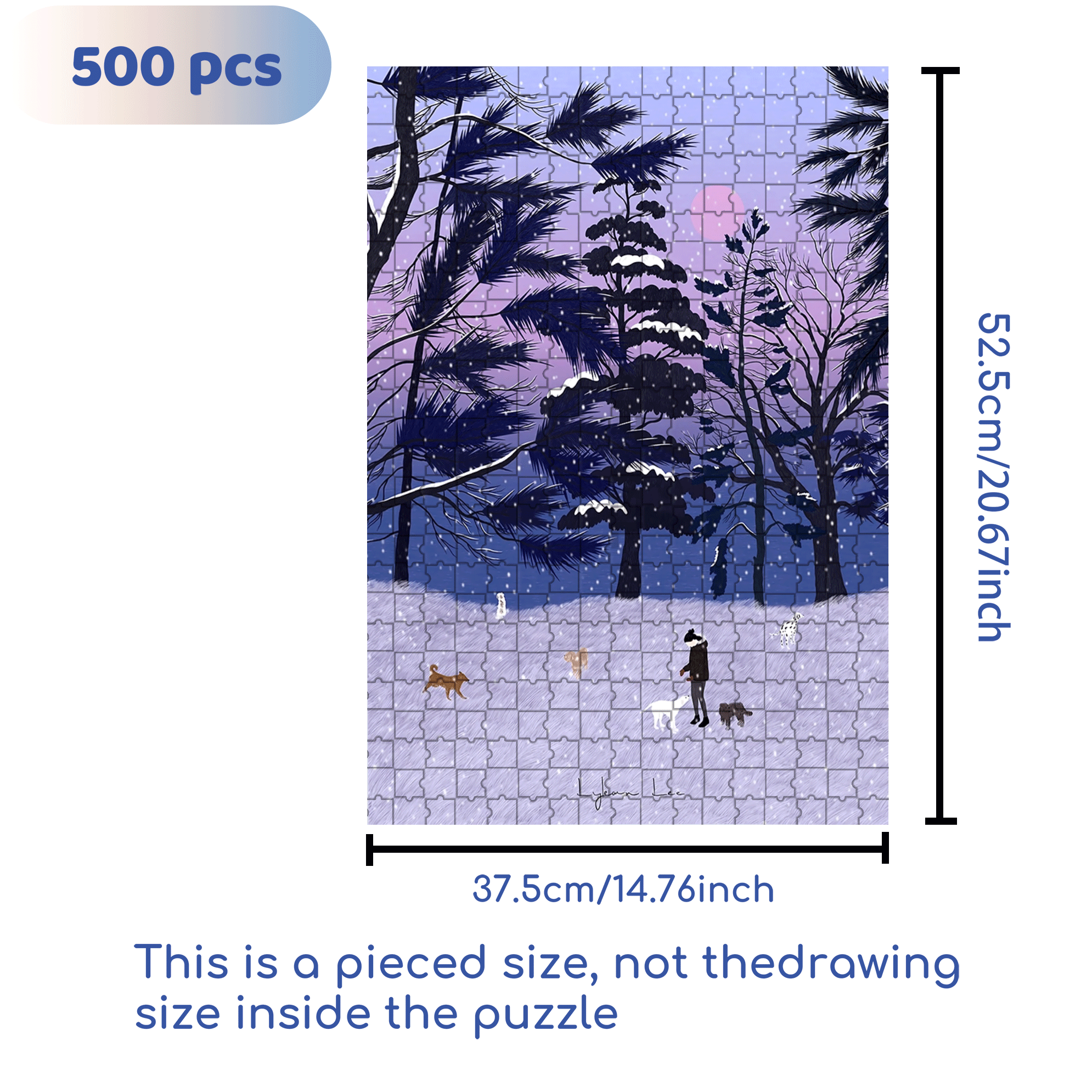 Dogs 500pcs/1000pcs Jigsaw Puzzle, Scratch-Resistant, Interactive Family Game & Brain-Boosting DIY Decor, Perfect for Halloween, Christmas & New Year Gifts, Family Puzzle Game