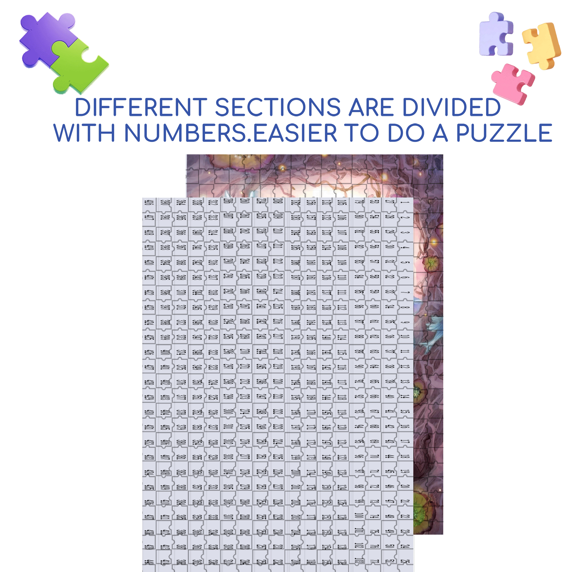 Gentle Touch 500pcs/1000pcs Jigsaw Puzzle, Scratch-Resistant, Interactive Family Game & Brain-Boosting DIY Decor, Perfect for Halloween, Christmas & New Year Gifts, Family Puzzle Game