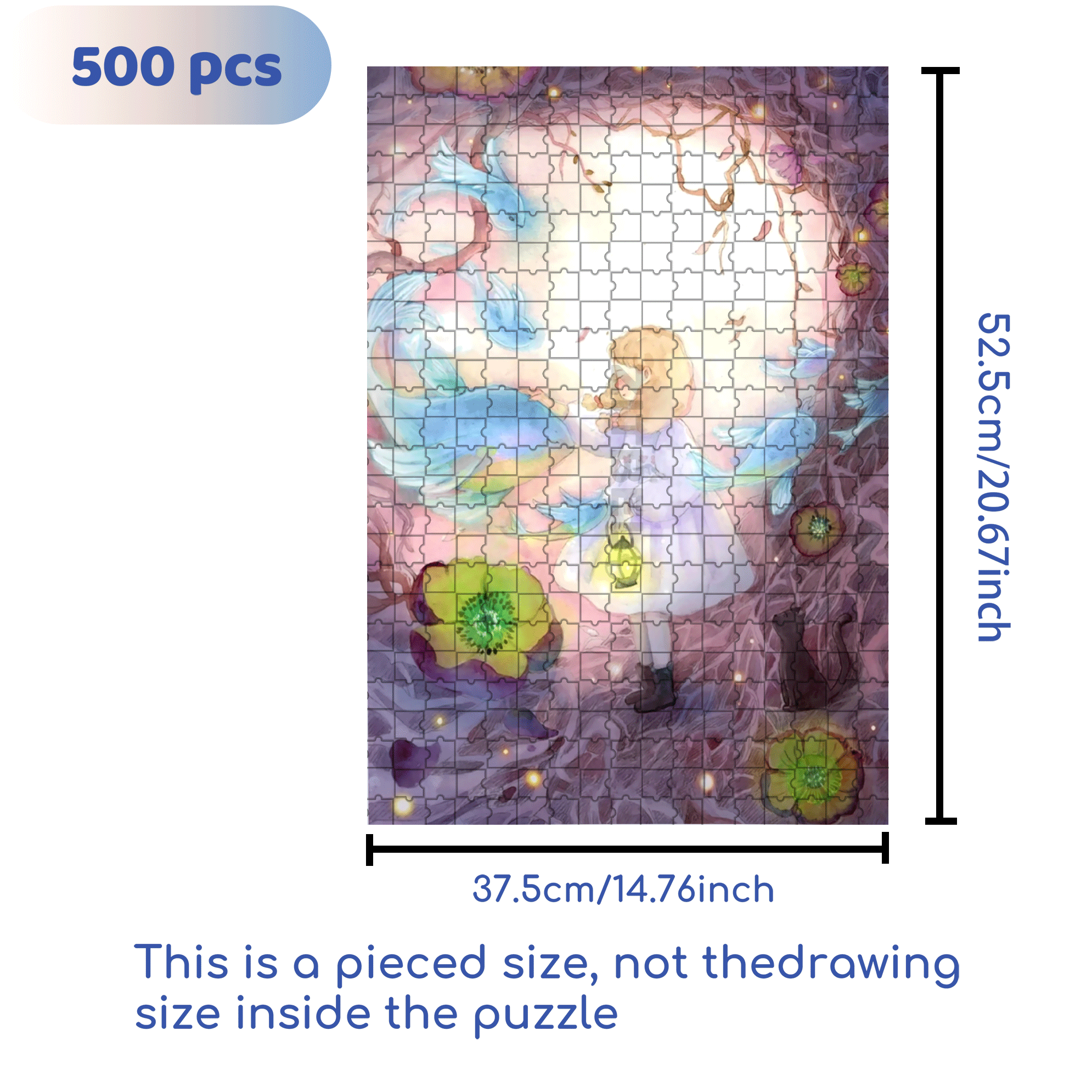 Gentle Touch 500pcs/1000pcs Jigsaw Puzzle, Scratch-Resistant, Interactive Family Game & Brain-Boosting DIY Decor, Perfect for Halloween, Christmas & New Year Gifts, Family Puzzle Game