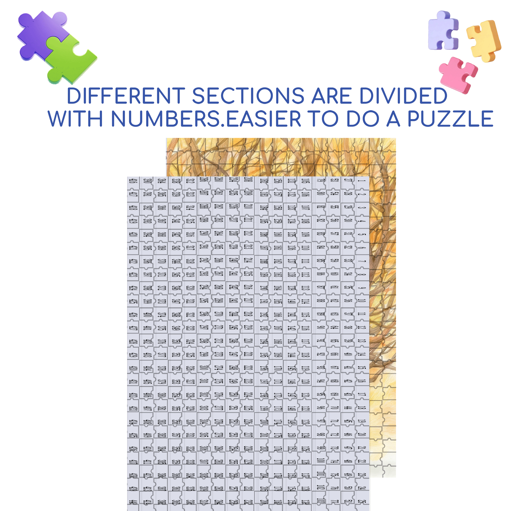Gentle Winter 500pcs/1000pcs Jigsaw Puzzle, Scratch-Resistant, Interactive Family Game & Brain-Boosting DIY Decor, Perfect for Halloween, Christmas & New Year Gifts, Family Puzzle Game