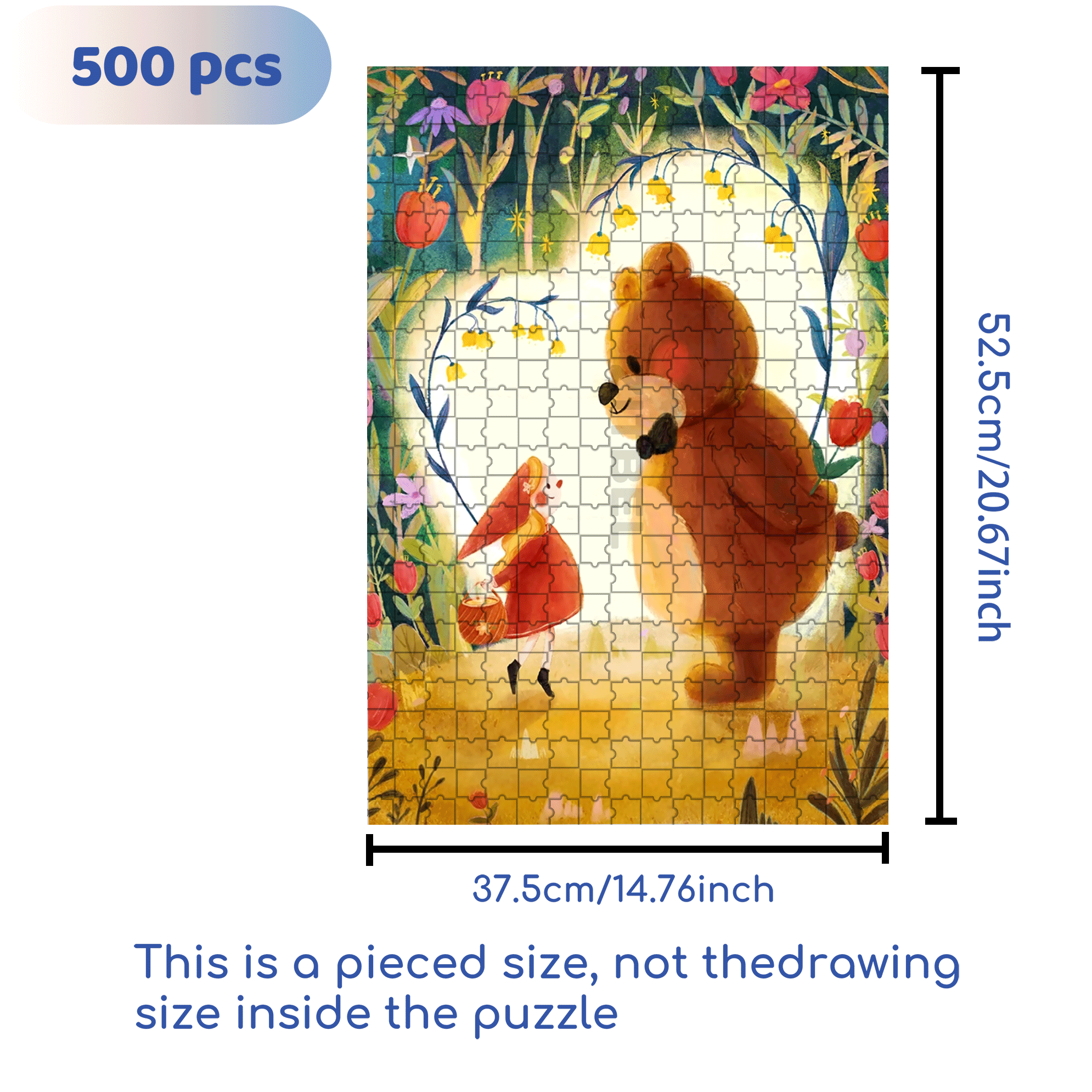 Give Up Your Heart 500pcs/1000pcs Jigsaw Puzzle, Scratch-Resistant, Interactive Family Game & Brain-Boosting DIY Decor, Perfect for Halloween, Christmas & New Year Gifts, Family Puzzle Game