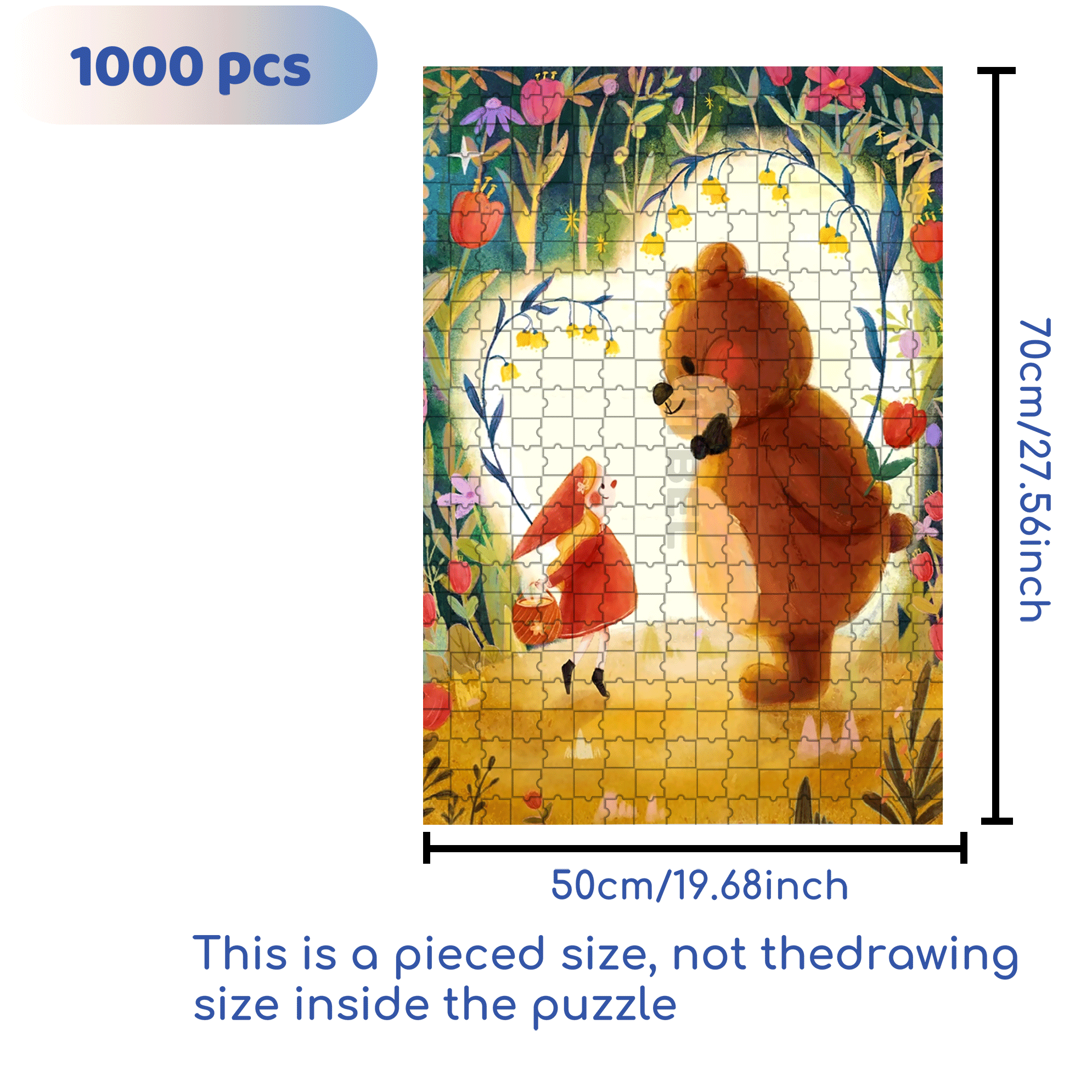 Give Up Your Heart 500pcs/1000pcs Jigsaw Puzzle, Scratch-Resistant, Interactive Family Game & Brain-Boosting DIY Decor, Perfect for Halloween, Christmas & New Year Gifts, Family Puzzle Game