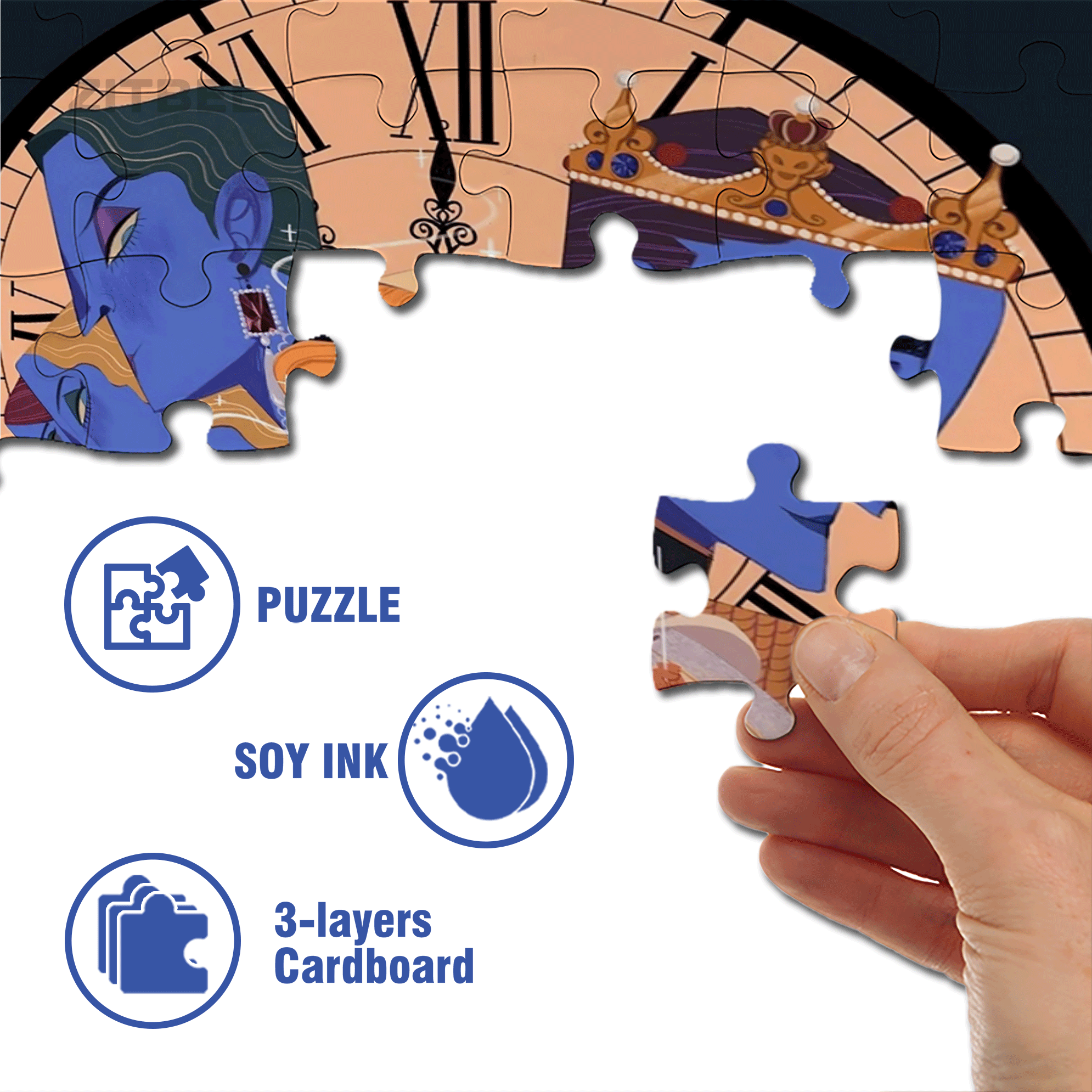 Glass Slipper 500pcs/1000pcs Jigsaw Puzzle, Scratch-Resistant, Interactive Family Game & Brain-Boosting DIY Decor, Perfect for Halloween, Christmas & New Year Gifts, Family Puzzle Game