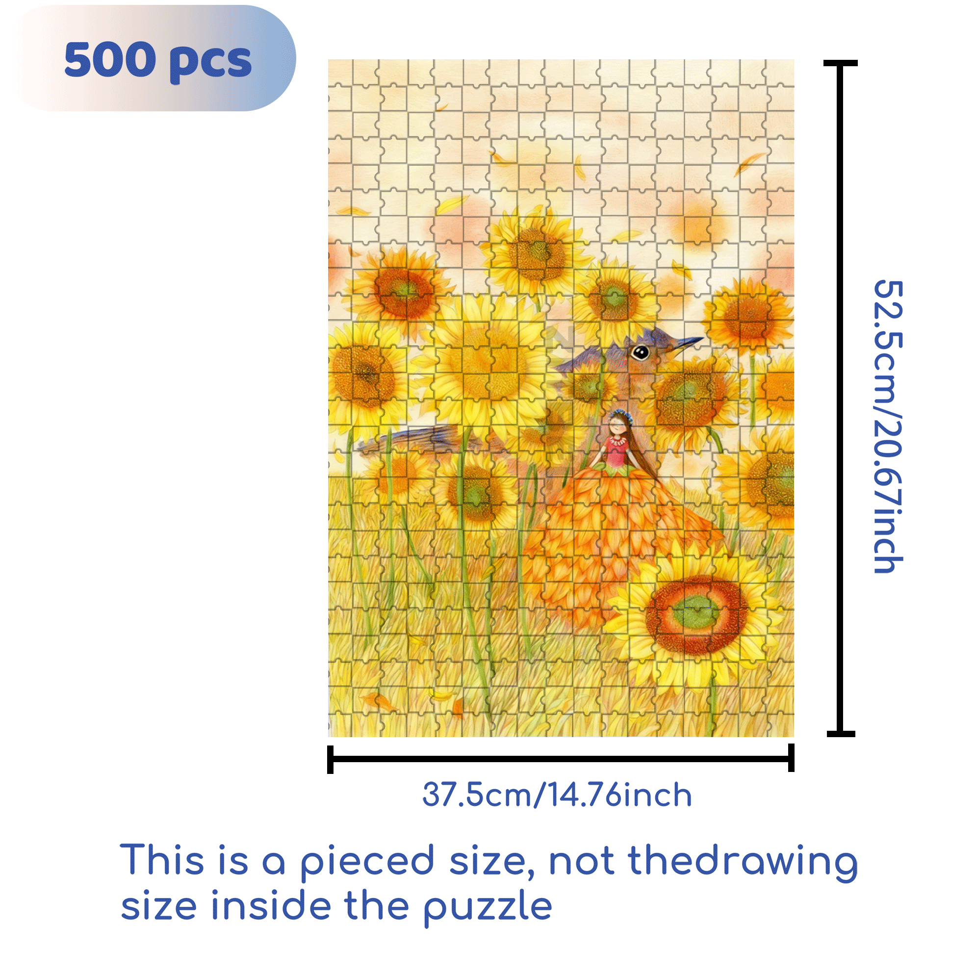 Golden Dream 500pcs/1000pcs Jigsaw Puzzle, Scratch-Resistant, Interactive Family Game & Brain-Boosting DIY Decor, Perfect for Halloween, Christmas & New Year Gifts, Family Puzzle Game