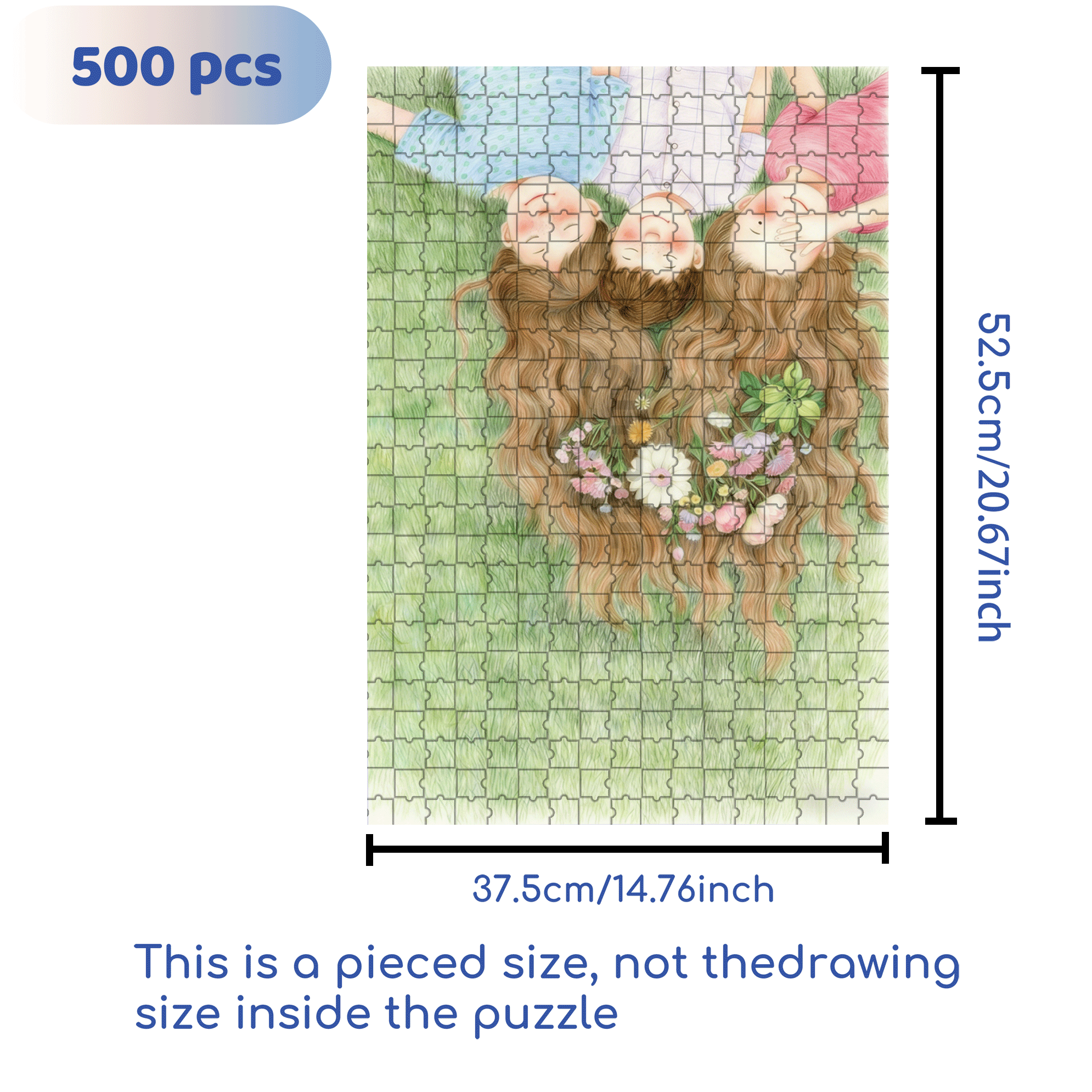 Good Sisters 500pcs/1000pcs Jigsaw Puzzle, Scratch-Resistant, Interactive Family Game & Brain-Boosting DIY Decor, Perfect for Halloween, Christmas & New Year Gifts, Family Puzzle Game