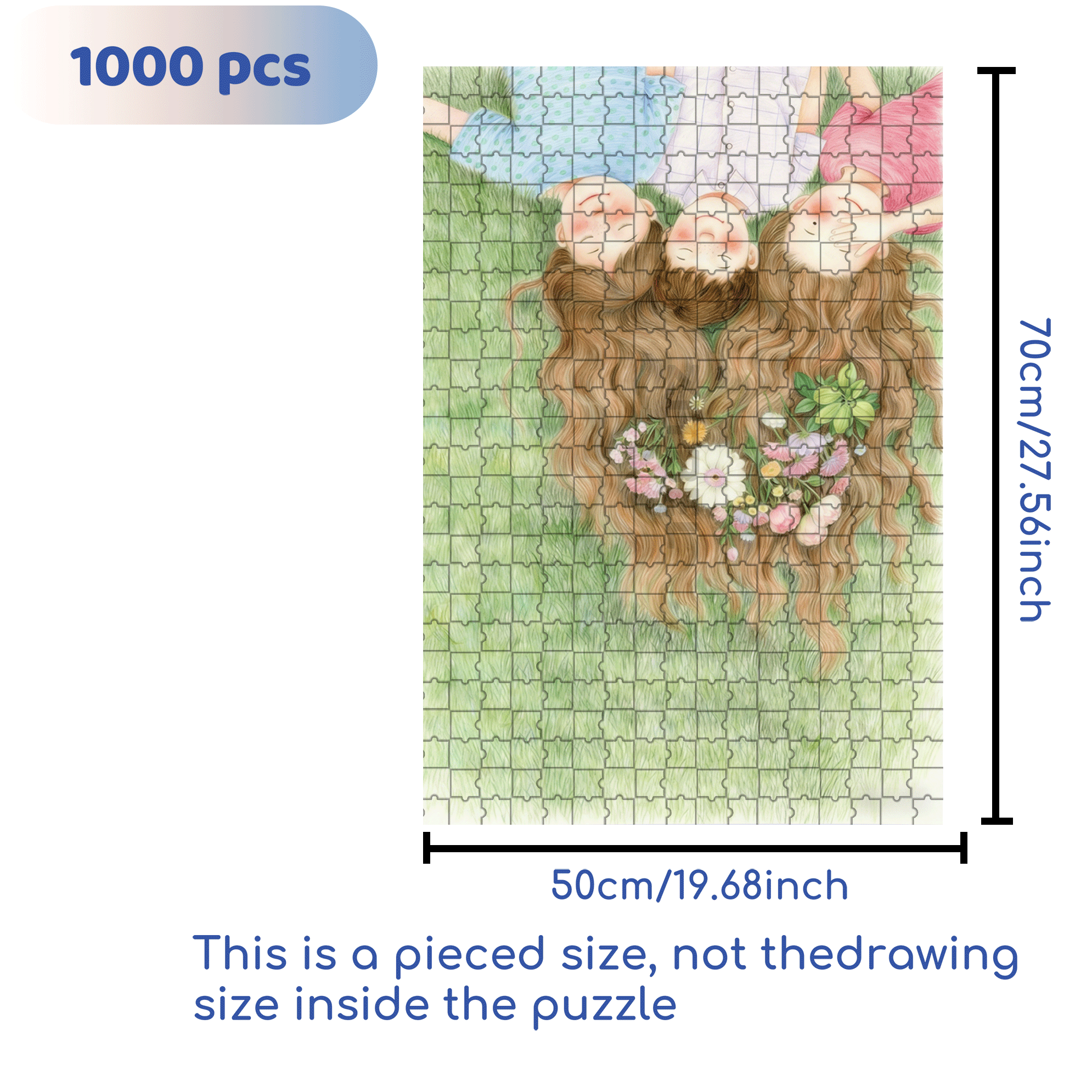Good Sisters 500pcs/1000pcs Jigsaw Puzzle, Scratch-Resistant, Interactive Family Game & Brain-Boosting DIY Decor, Perfect for Halloween, Christmas & New Year Gifts, Family Puzzle Game