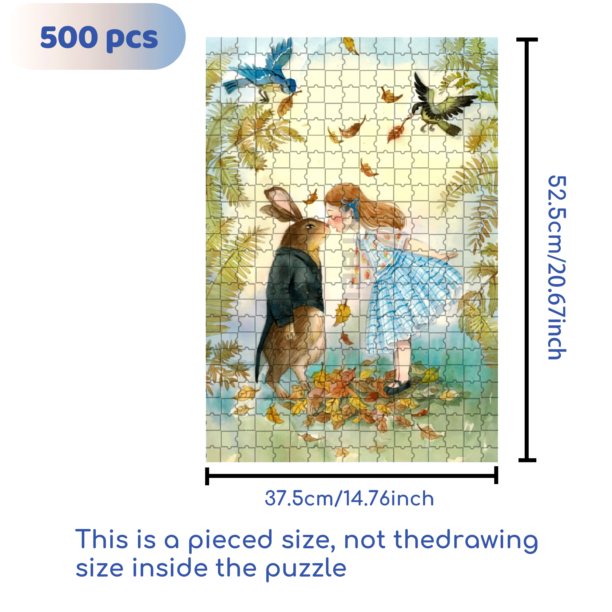 Goodwill Ambassador 500pcs/1000pcs Jigsaw Puzzle, Scratch-Resistant, Interactive Family Game & Brain-Boosting DIY Decor, Perfect for Halloween, Christmas & New Year Gifts, Family Puzzle Game