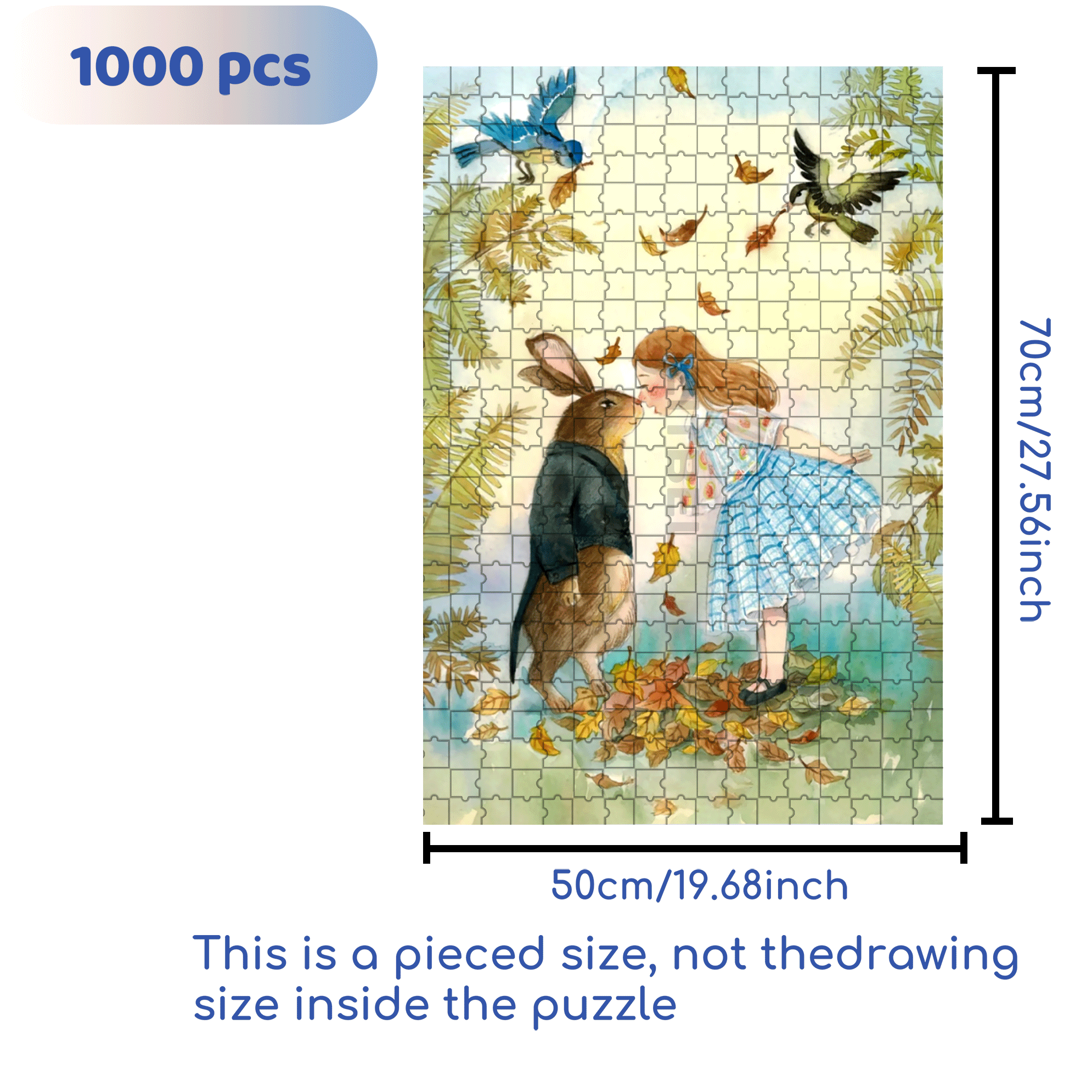 Goodwill Ambassador 500pcs/1000pcs Jigsaw Puzzle, Scratch-Resistant, Interactive Family Game & Brain-Boosting DIY Decor, Perfect for Halloween, Christmas & New Year Gifts, Family Puzzle Game