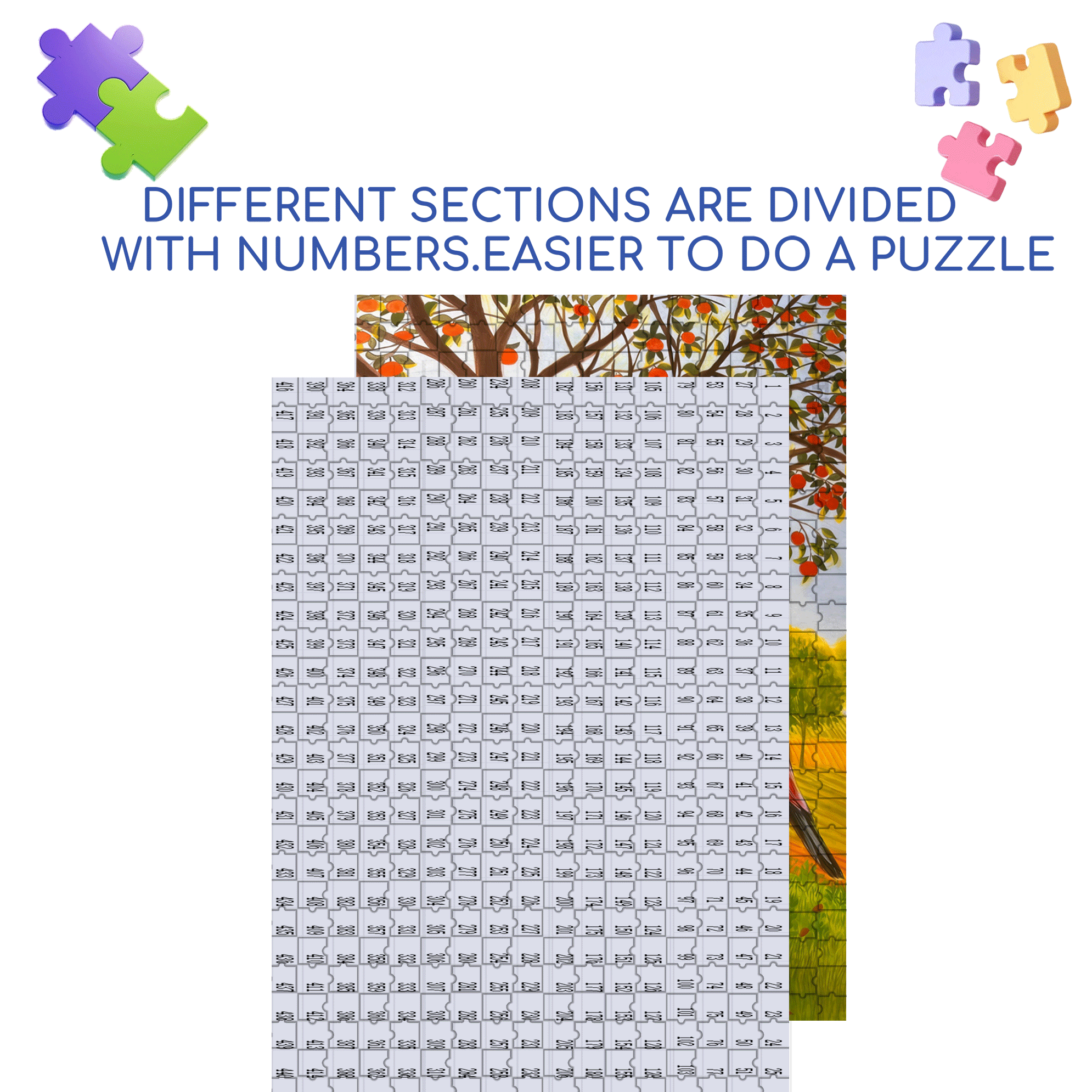 Growing Up In Fairy Tales 500pcs/1000pcs Jigsaw Puzzle, Scratch-Resistant, Interactive Family Game & Brain-Boosting DIY Decor, Perfect for Halloween, Christmas & New Year Gifts, Family Puzzle Game
