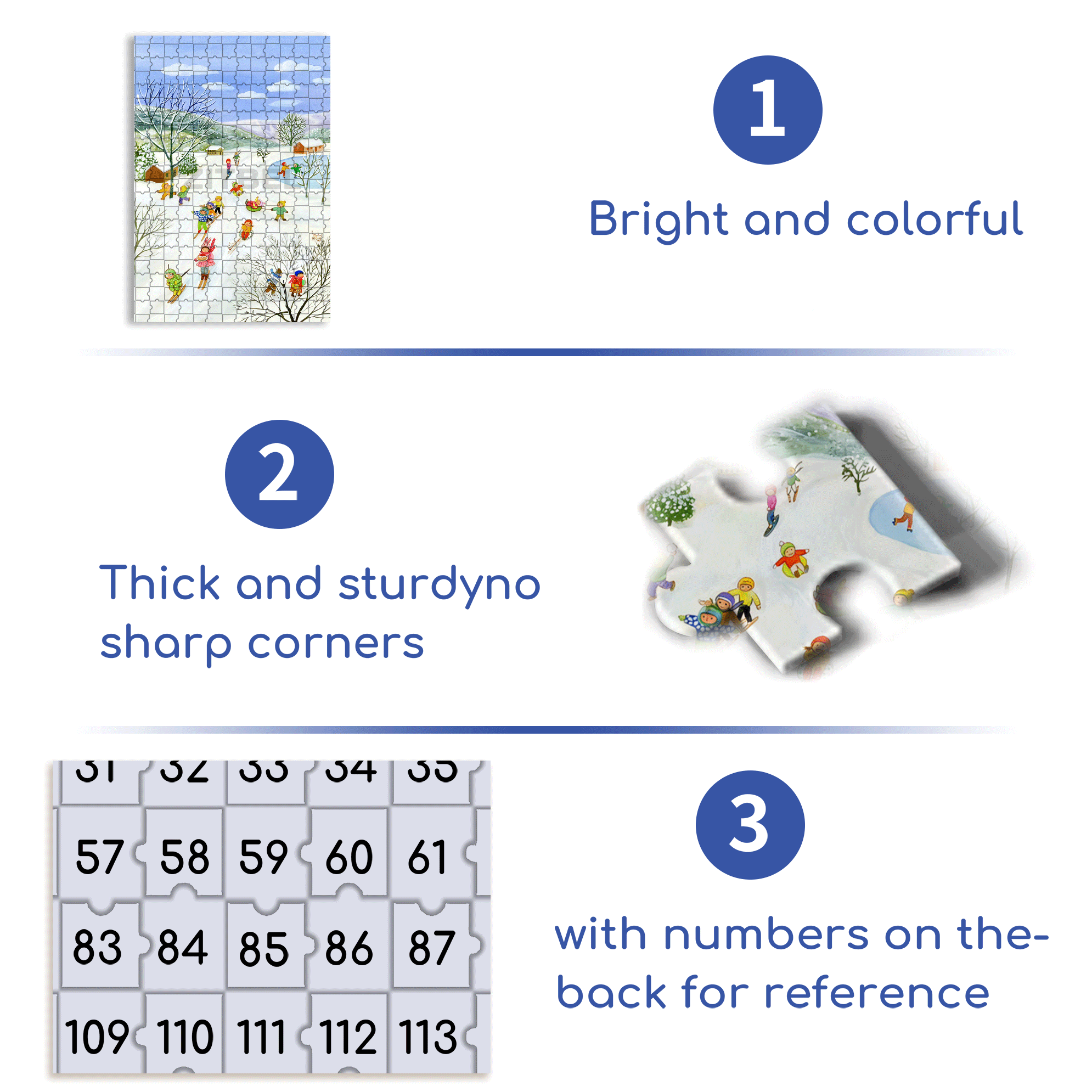Joy in the Snow 500pcs/1000pcs Jigsaw Puzzle, Scratch-Resistant, Interactive Family Game & Brain-Boosting DIY Decor, Perfect for Halloween, Christmas & New Year Gifts, Family Puzzle Game