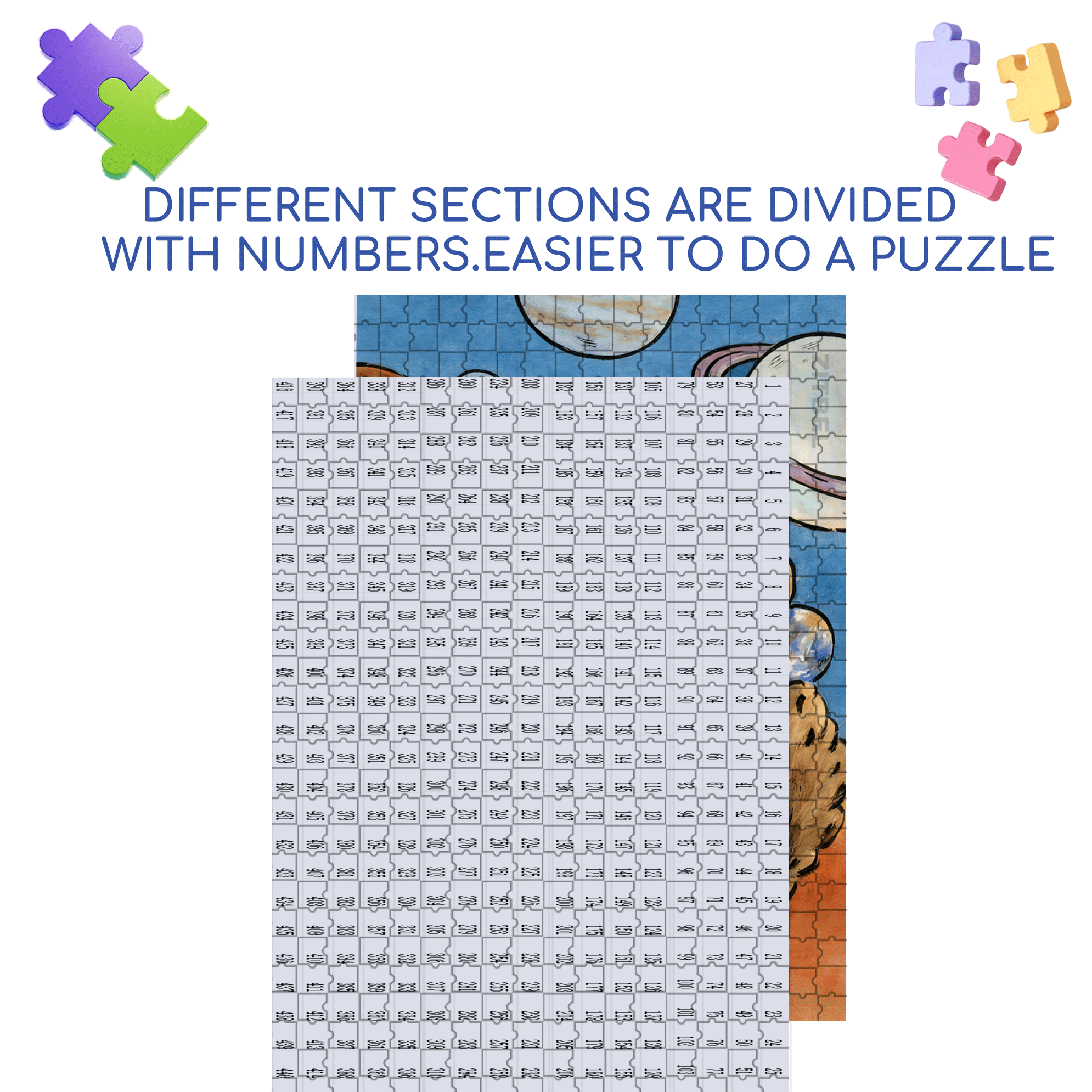 King of the Universe 500pcs/1000pcs Jigsaw Puzzle, Scratch-Resistant, Interactive Family Game & Brain-Boosting DIY Decor, Perfect for Halloween, Christmas & New Year Gifts, Family Puzzle Game