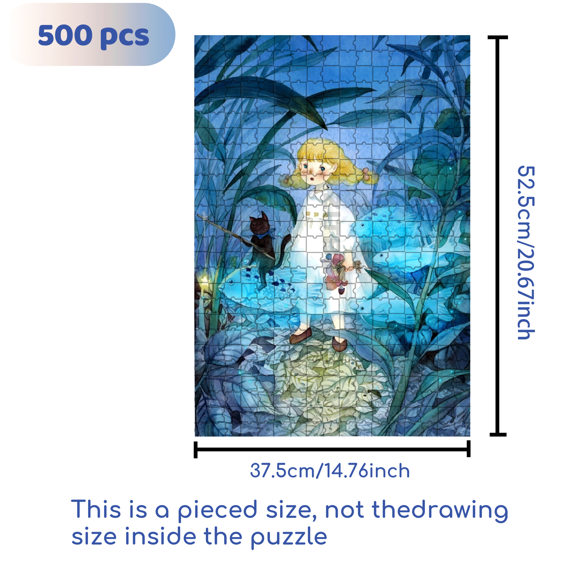 Let's Go Now 500pcs/1000pcs Jigsaw Puzzle, Scratch-Resistant, Interactive Family Game & Brain-Boosting DIY Decor, Perfect for Halloween, Christmas & New Year Gifts, Family Puzzle Game