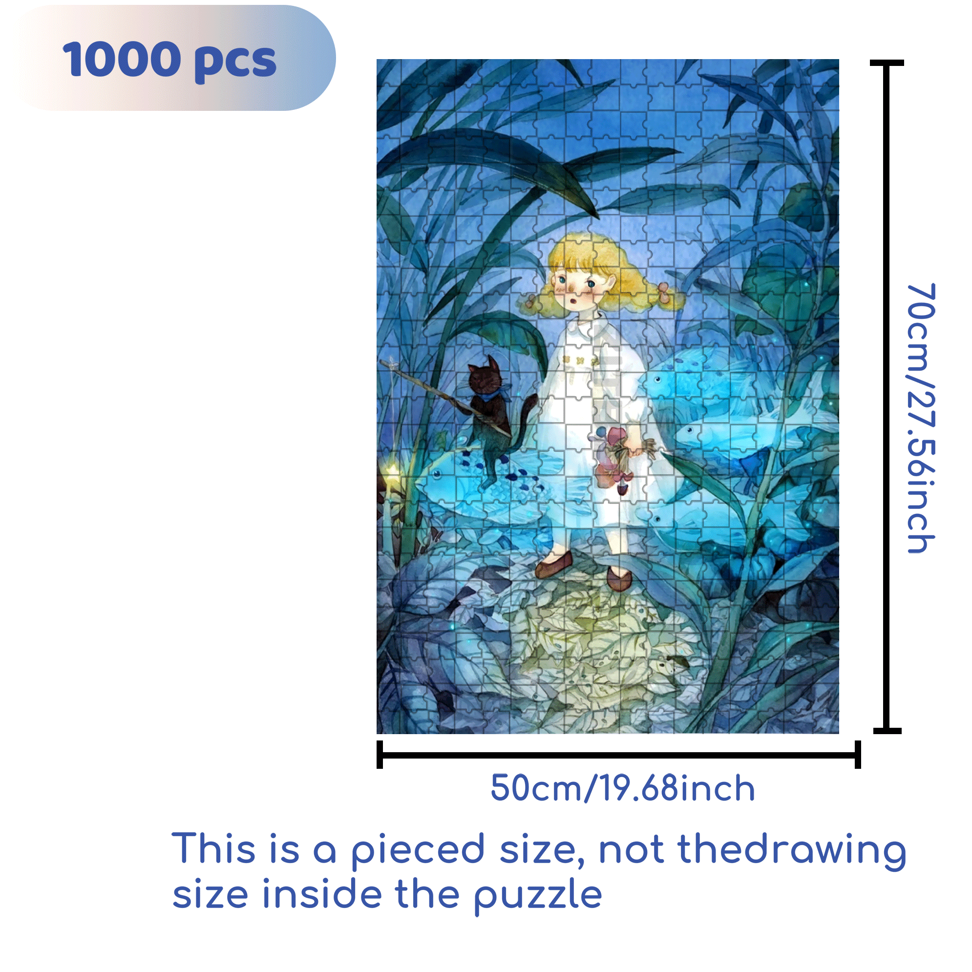 Let's Go Now 500pcs/1000pcs Jigsaw Puzzle, Scratch-Resistant, Interactive Family Game & Brain-Boosting DIY Decor, Perfect for Halloween, Christmas & New Year Gifts, Family Puzzle Game