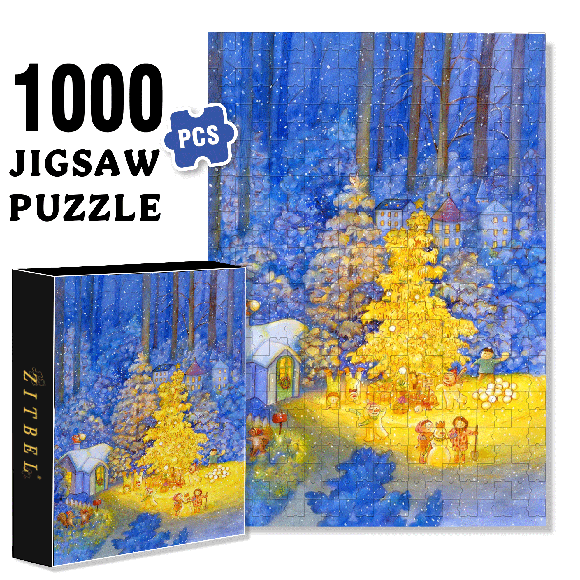 Merry Christmas, Mr. Lawrence 500pcs/1000pcs Jigsaw Puzzle, Scratch-Resistant, Interactive Family Game & Brain-Boosting DIY Decor, Perfect for Halloween, Christmas & New Year Gifts, Family Puzzle Game