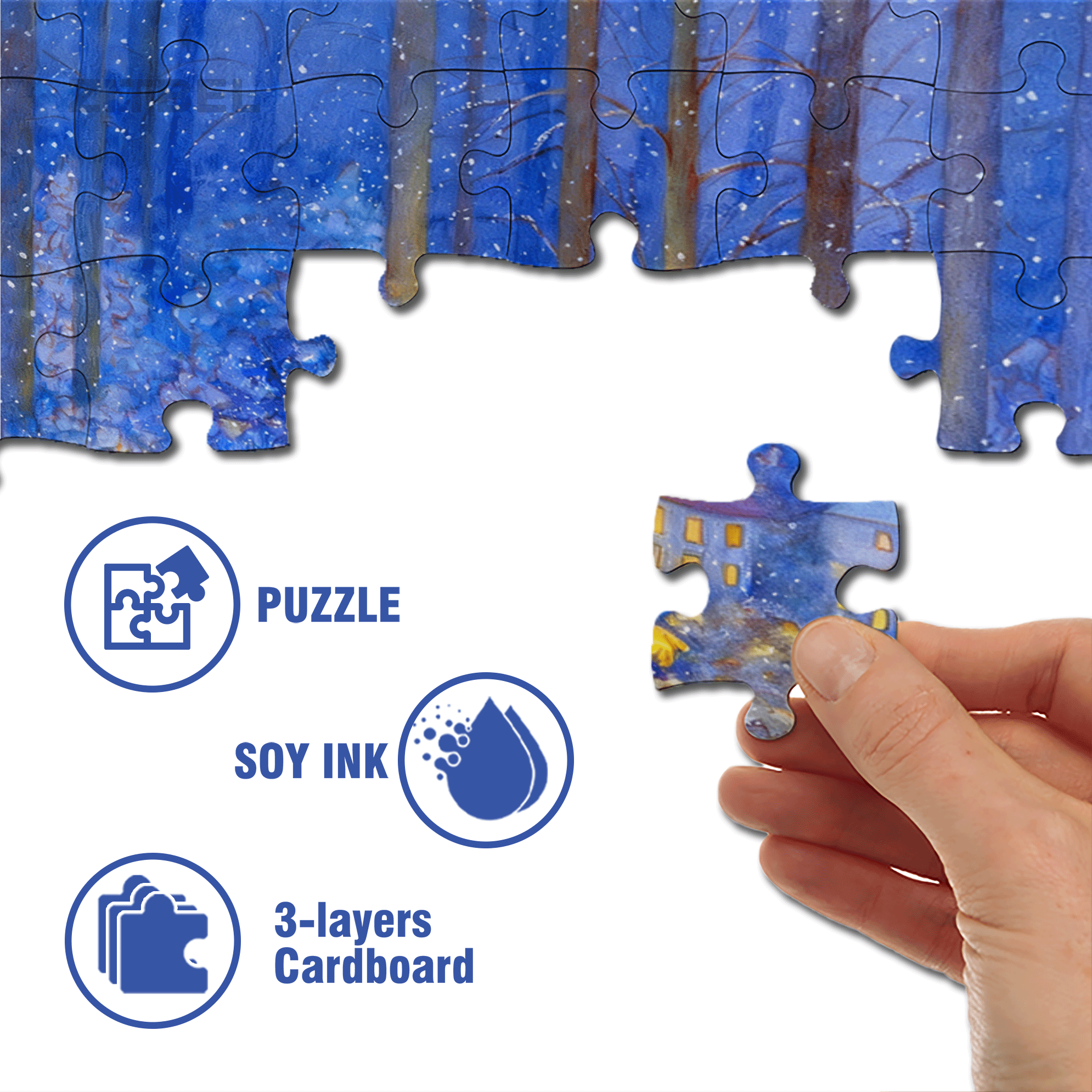 Merry Christmas, Mr. Lawrence 500pcs/1000pcs Jigsaw Puzzle, Scratch-Resistant, Interactive Family Game & Brain-Boosting DIY Decor, Perfect for Halloween, Christmas & New Year Gifts, Family Puzzle Game