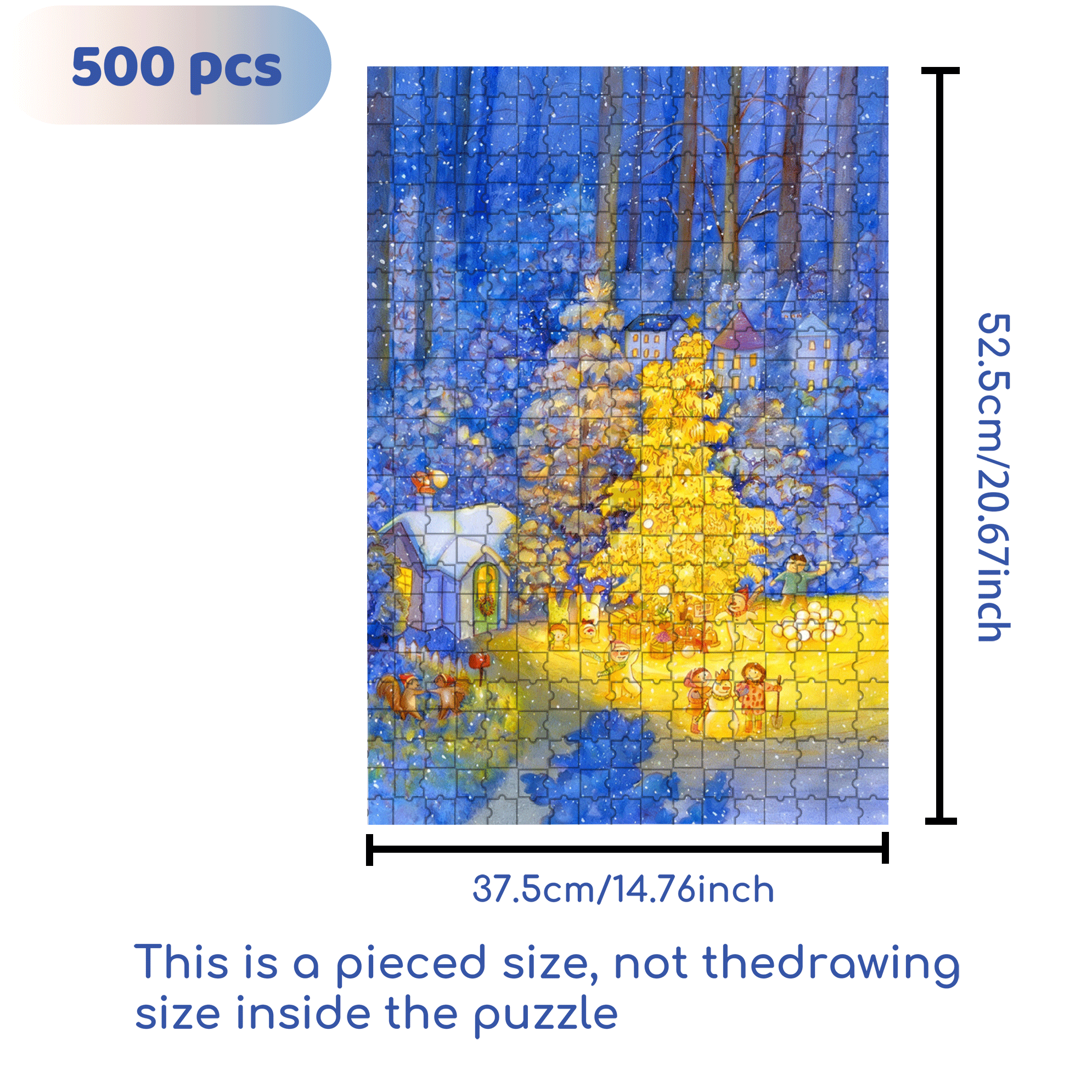 Merry Christmas, Mr. Lawrence 500pcs/1000pcs Jigsaw Puzzle, Scratch-Resistant, Interactive Family Game & Brain-Boosting DIY Decor, Perfect for Halloween, Christmas & New Year Gifts, Family Puzzle Game