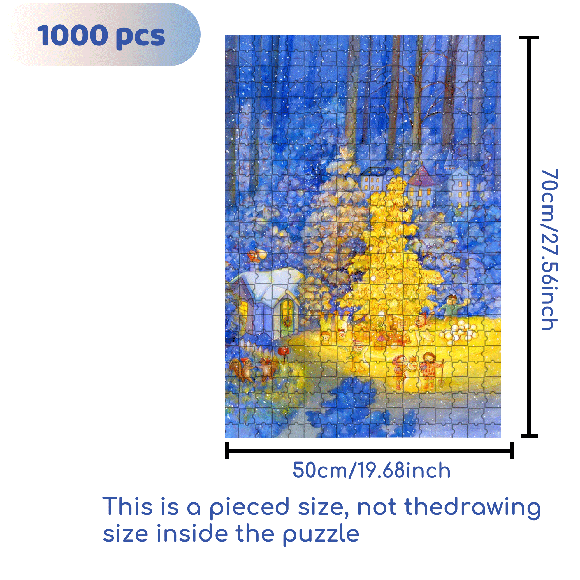 Merry Christmas, Mr. Lawrence 500pcs/1000pcs Jigsaw Puzzle, Scratch-Resistant, Interactive Family Game & Brain-Boosting DIY Decor, Perfect for Halloween, Christmas & New Year Gifts, Family Puzzle Game