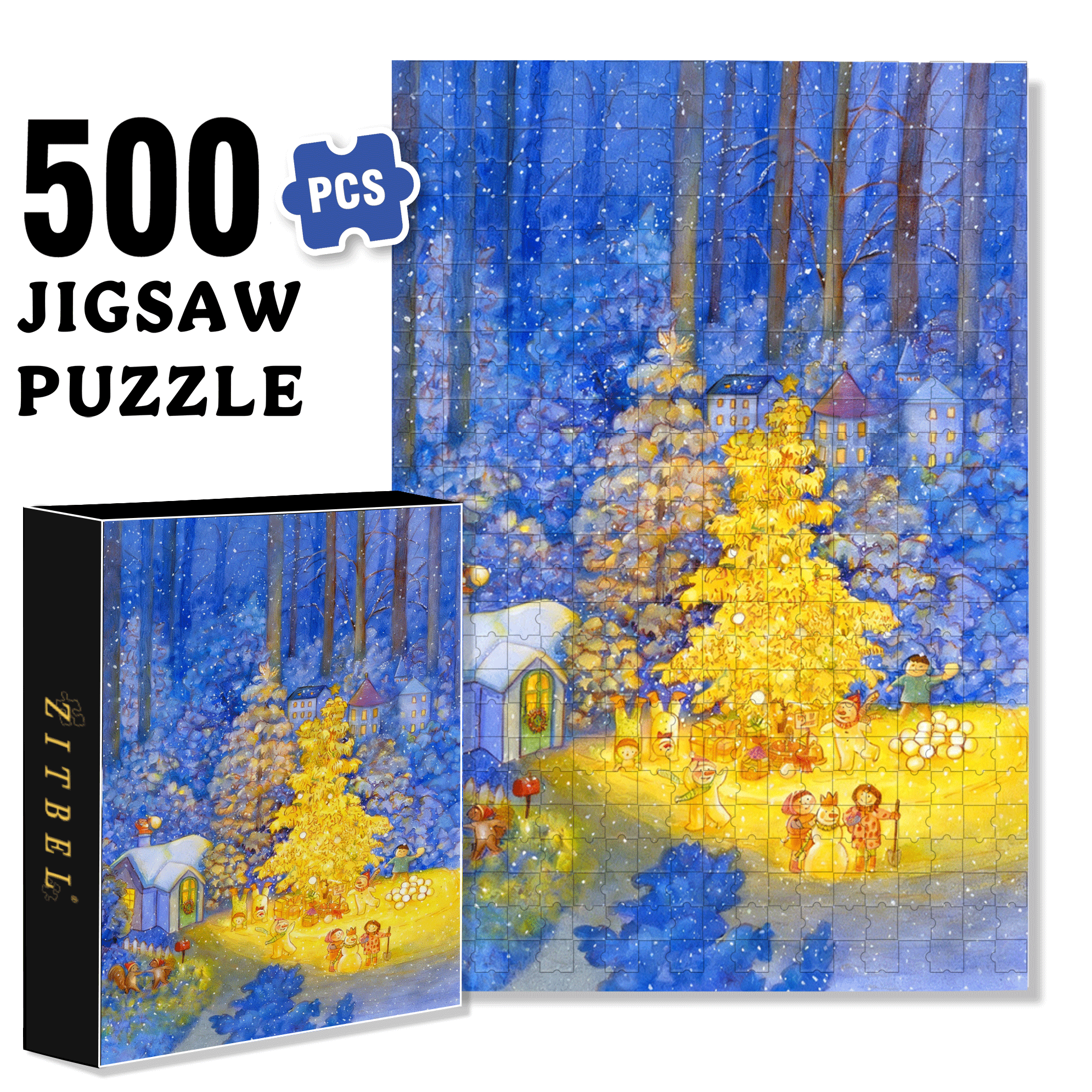 Merry Christmas, Mr. Lawrence 500pcs/1000pcs Jigsaw Puzzle, Scratch-Resistant, Interactive Family Game & Brain-Boosting DIY Decor, Perfect for Halloween, Christmas & New Year Gifts, Family Puzzle Game