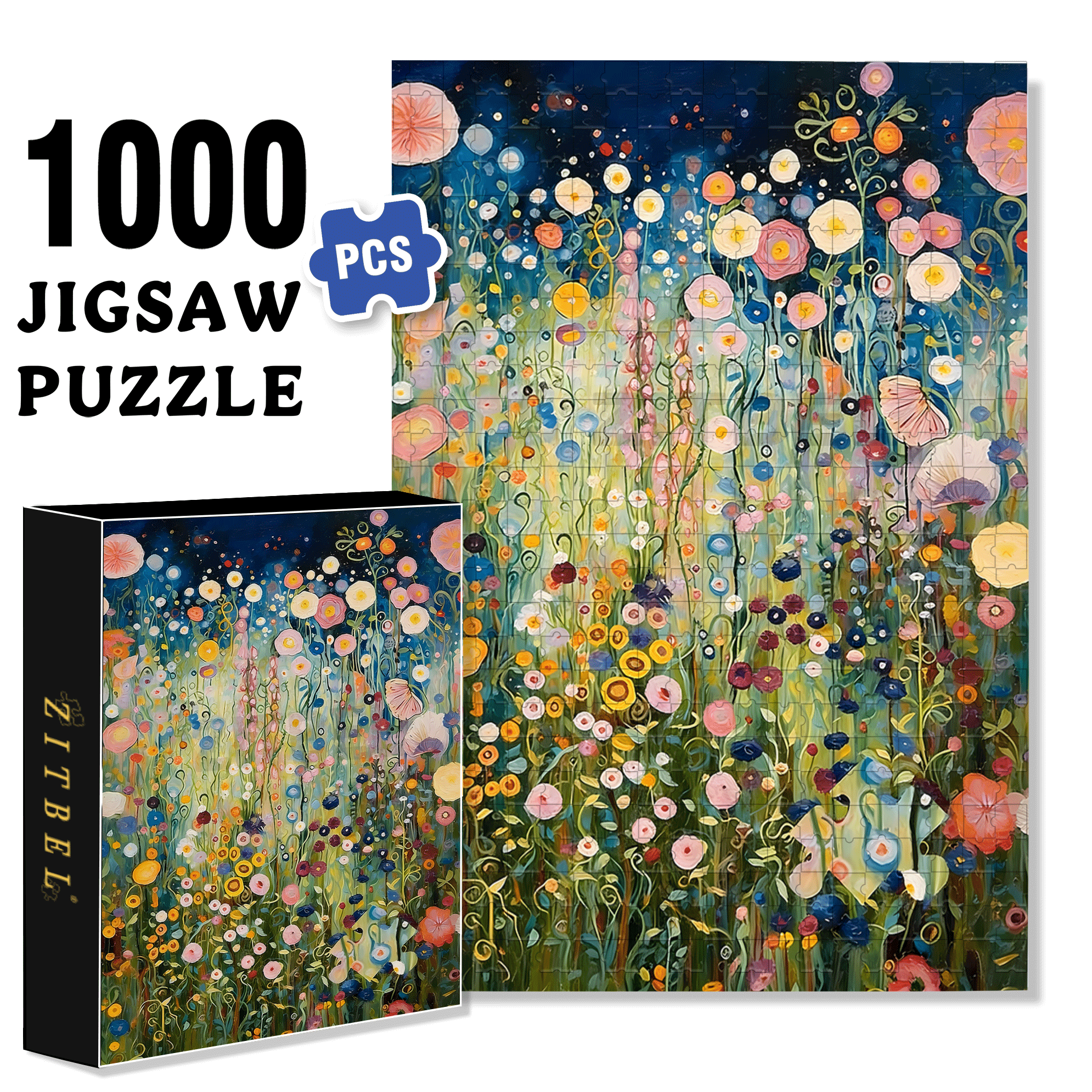 Midsummer Night 500pcs/1000pcs Jigsaw Puzzle, Scratch-Resistant, Interactive Family Game & Brain-Boosting DIY Decor, Perfect for Halloween, Christmas & New Year Gifts, Family Puzzle Game