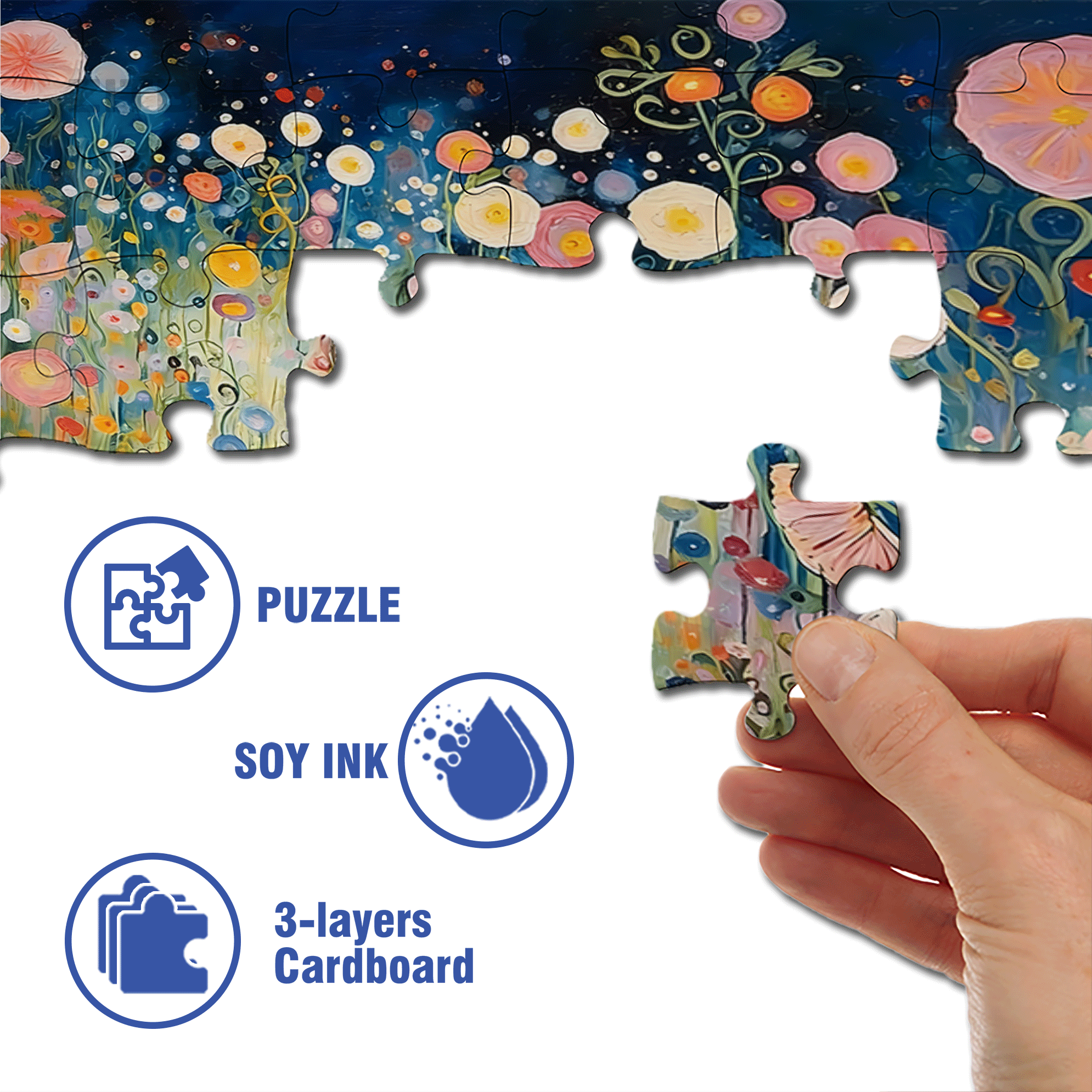 Midsummer Night 500pcs/1000pcs Jigsaw Puzzle, Scratch-Resistant, Interactive Family Game & Brain-Boosting DIY Decor, Perfect for Halloween, Christmas & New Year Gifts, Family Puzzle Game