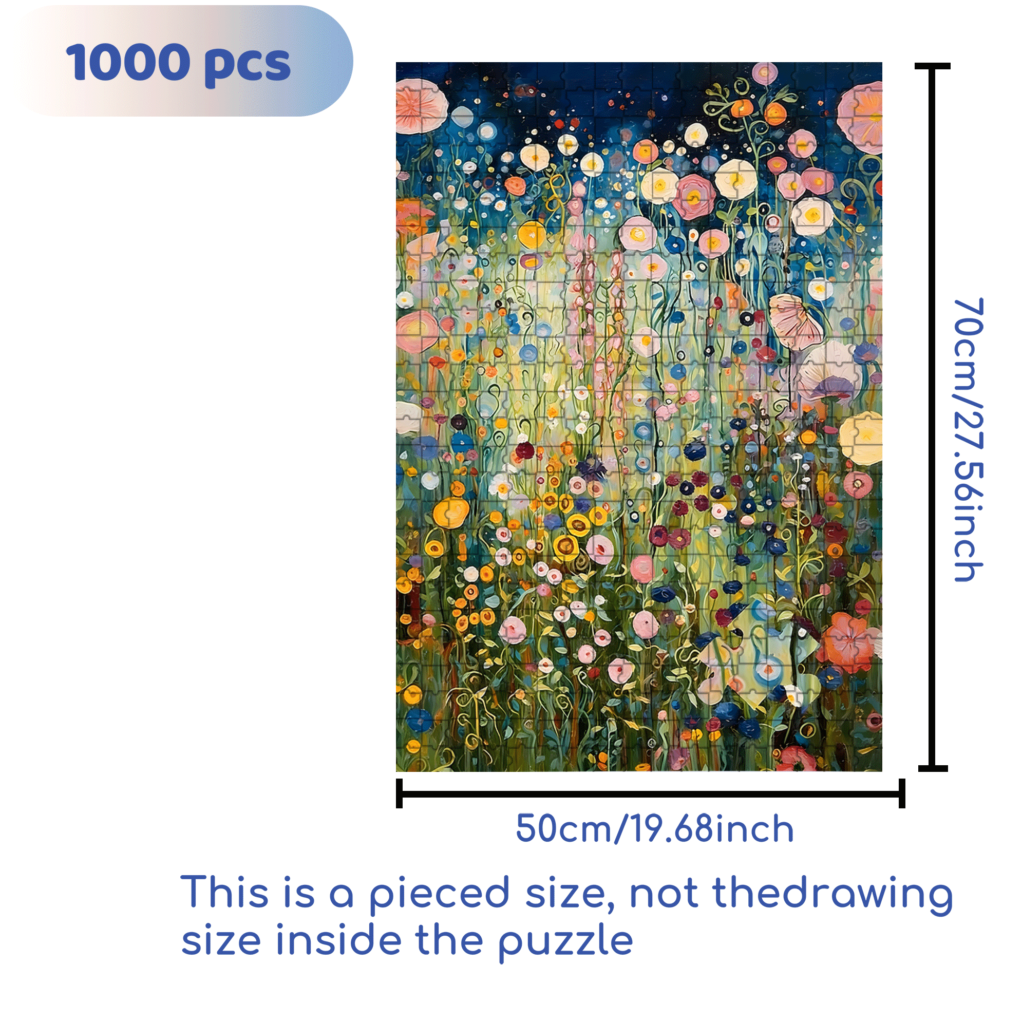 Midsummer Night 500pcs/1000pcs Jigsaw Puzzle, Scratch-Resistant, Interactive Family Game & Brain-Boosting DIY Decor, Perfect for Halloween, Christmas & New Year Gifts, Family Puzzle Game