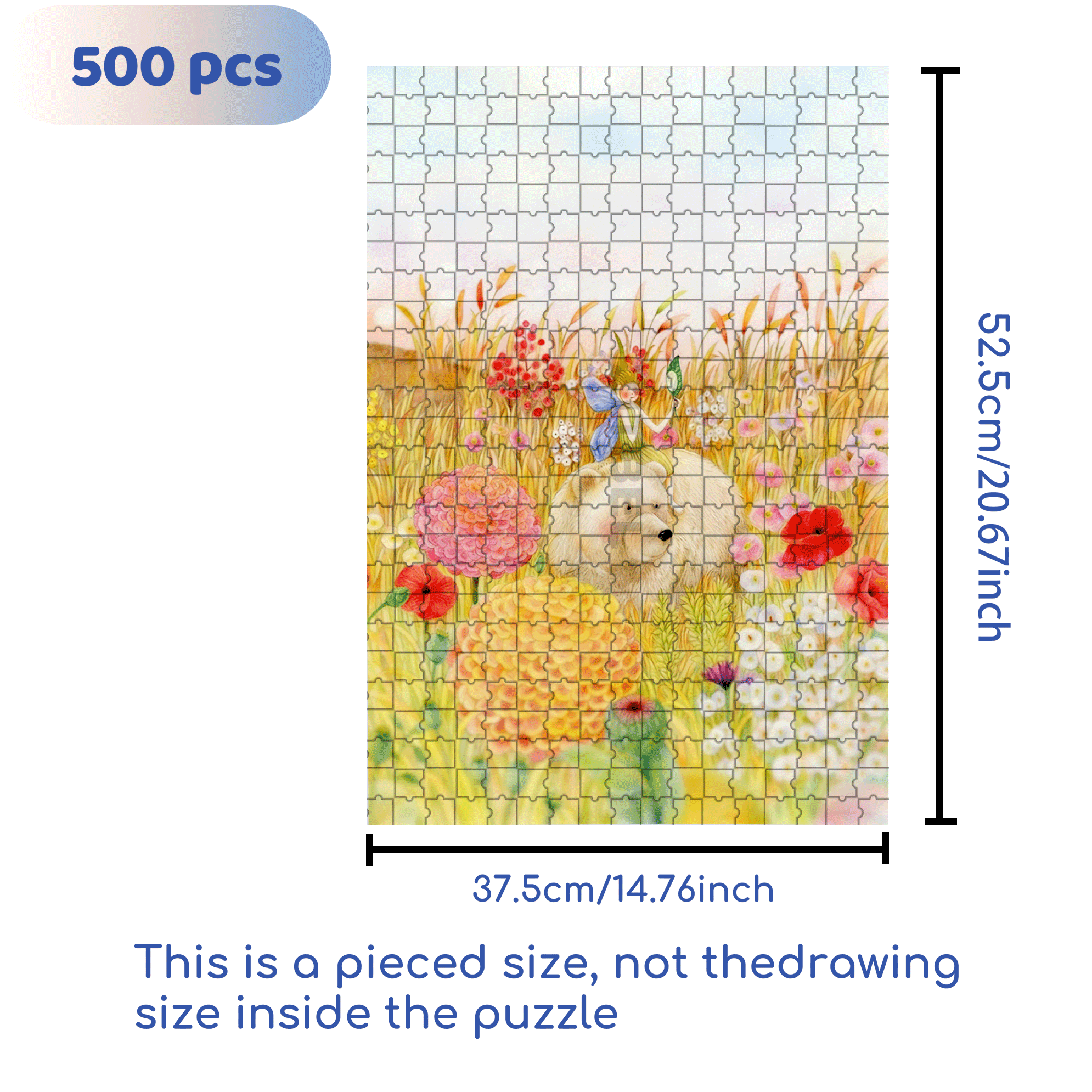 Miss Butterfly 500pcs/1000pcs Jigsaw Puzzle, Scratch-Resistant, Interactive Family Game & Brain-Boosting DIY Decor, Perfect for Halloween, Christmas & New Year Gifts, Family Puzzle Game