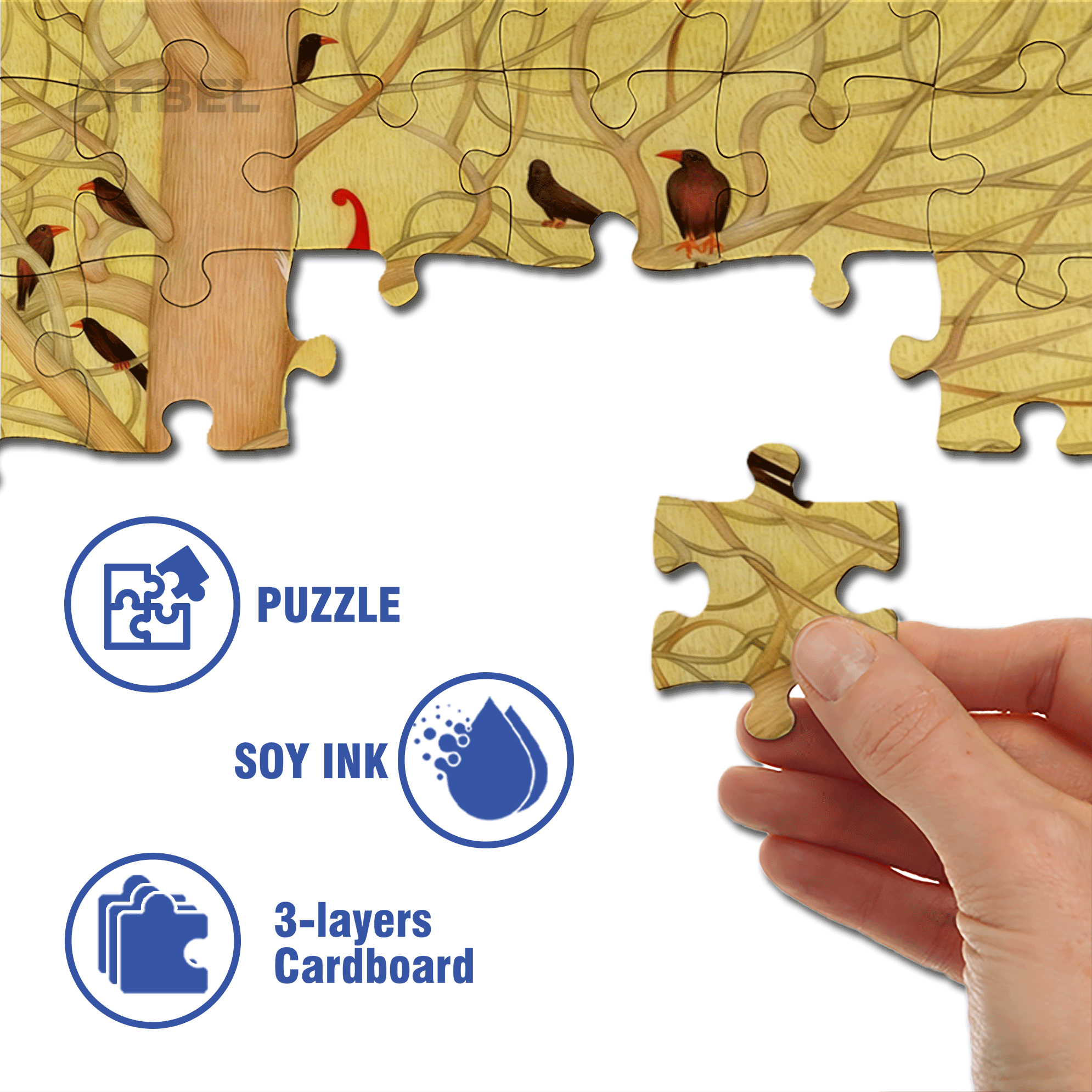 My Autumn Fairy Tale 500pcs/1000pcs Jigsaw Puzzle, Scratch-Resistant, Interactive Family Game & Brain-Boosting DIY Decor, Perfect for Halloween, Christmas & New Year Gifts, Family Puzzle Game