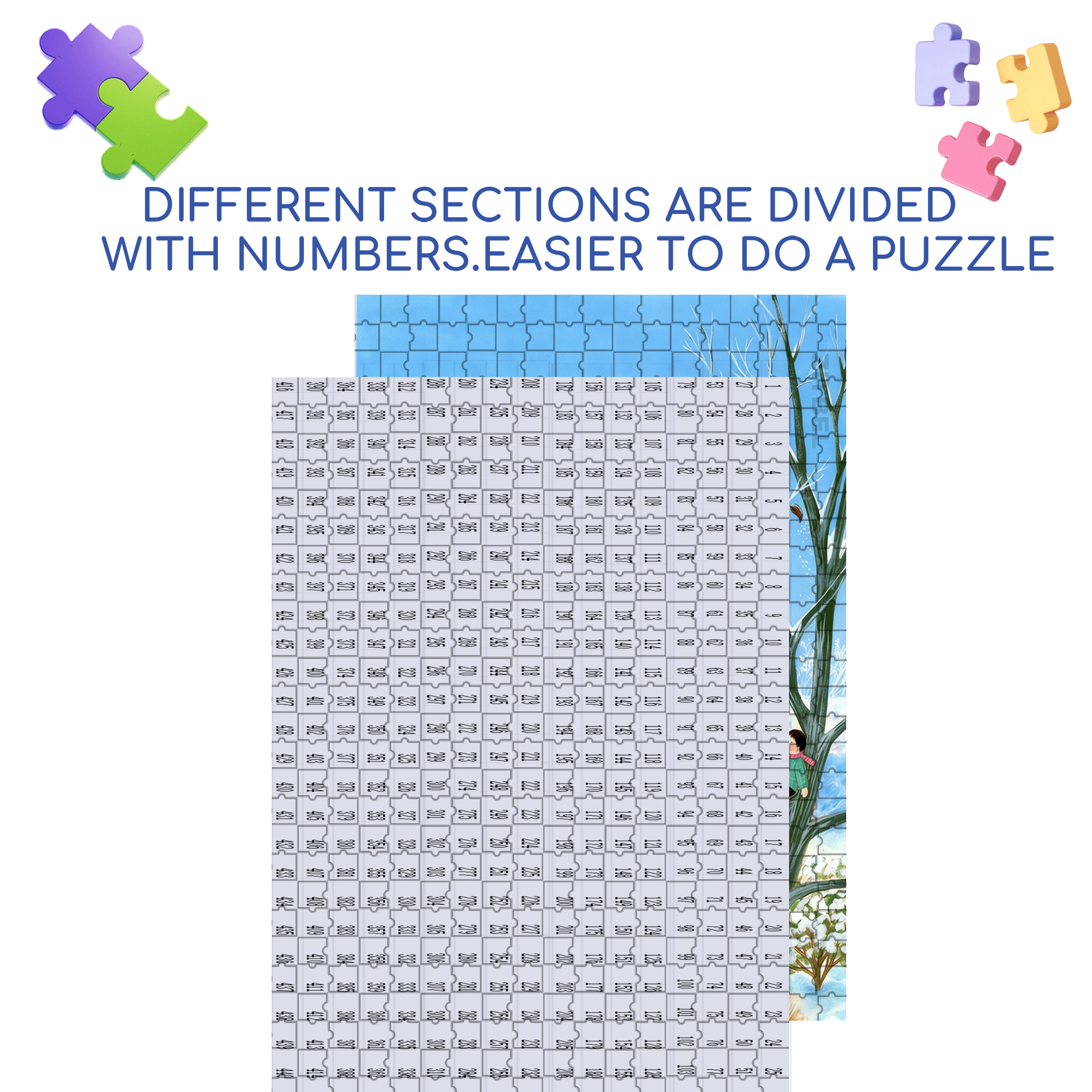 On The Birthday 500pcs/1000pcs Jigsaw Puzzle, Scratch-Resistant, Interactive Family Game & Brain-Boosting DIY Decor, Perfect for Halloween, Christmas & New Year Gifts, Family Puzzle Game