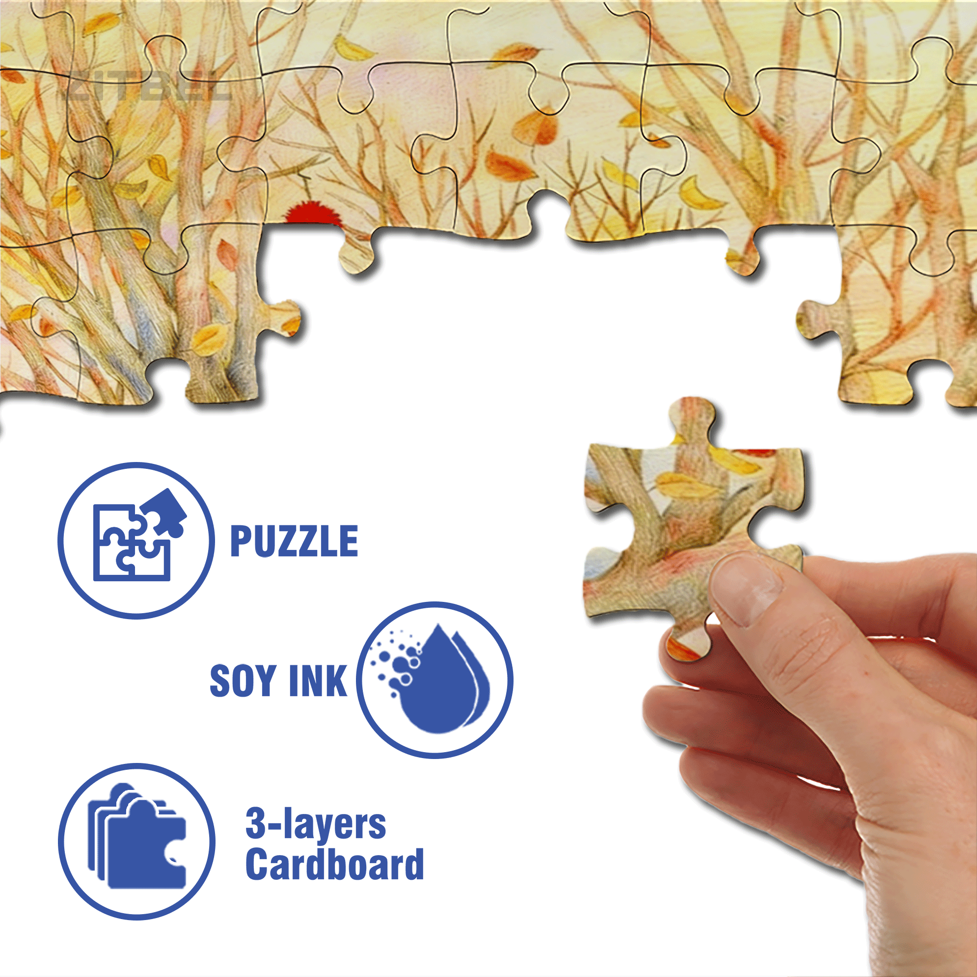 Successfully Entering Winter 500pcs/1000pcs Jigsaw Puzzle, Scratch-Resistant, Interactive Family Game & Brain-Boosting DIY Decor, Perfect for Halloween, Christmas & New Year Gifts, Family Puzzle Game
