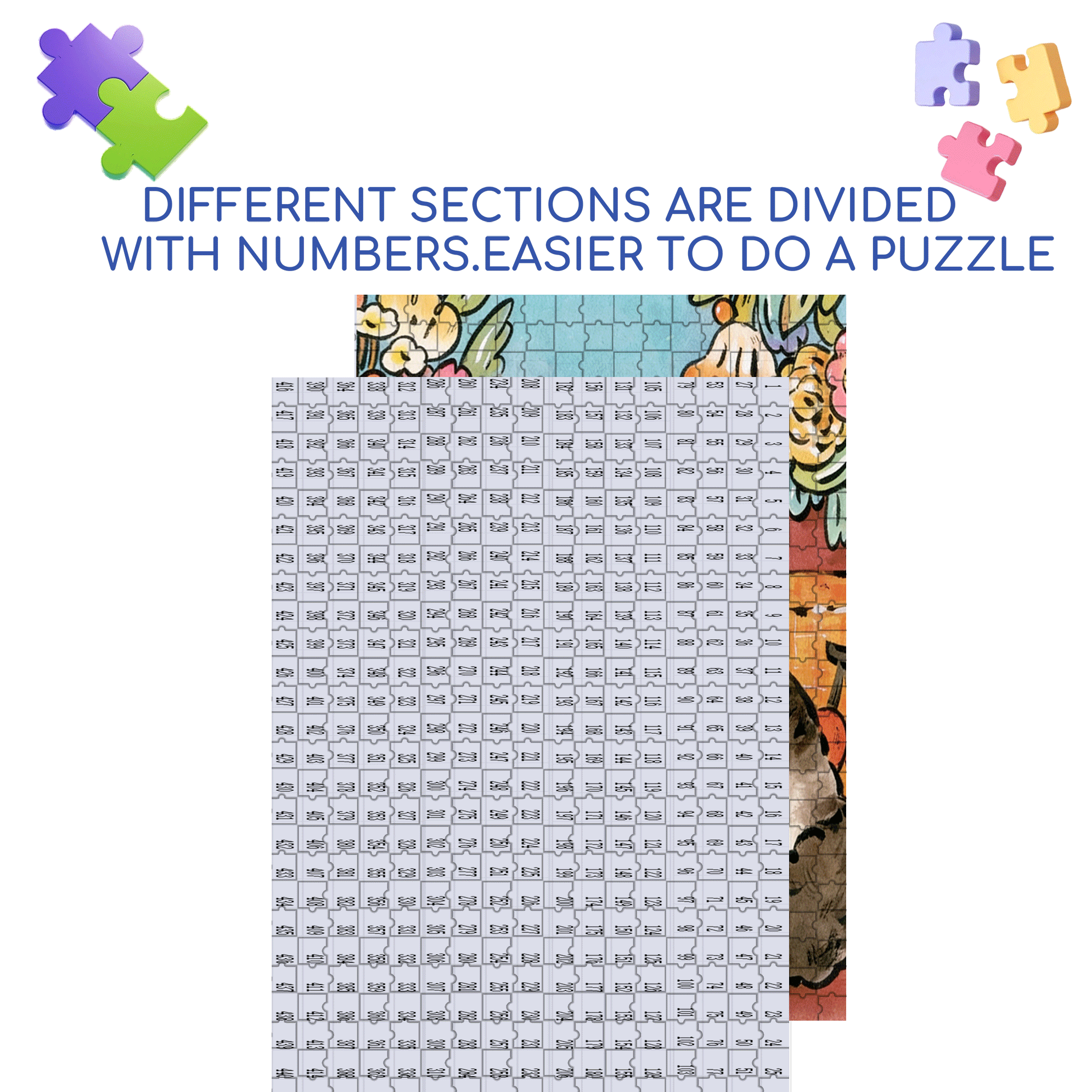 Take A Big Break 500pcs/1000pcs Jigsaw Puzzle, Scratch-Resistant, Interactive Family Game & Brain-Boosting DIY Decor, Perfect for Halloween, Christmas & New Year Gifts, Family Puzzle Game