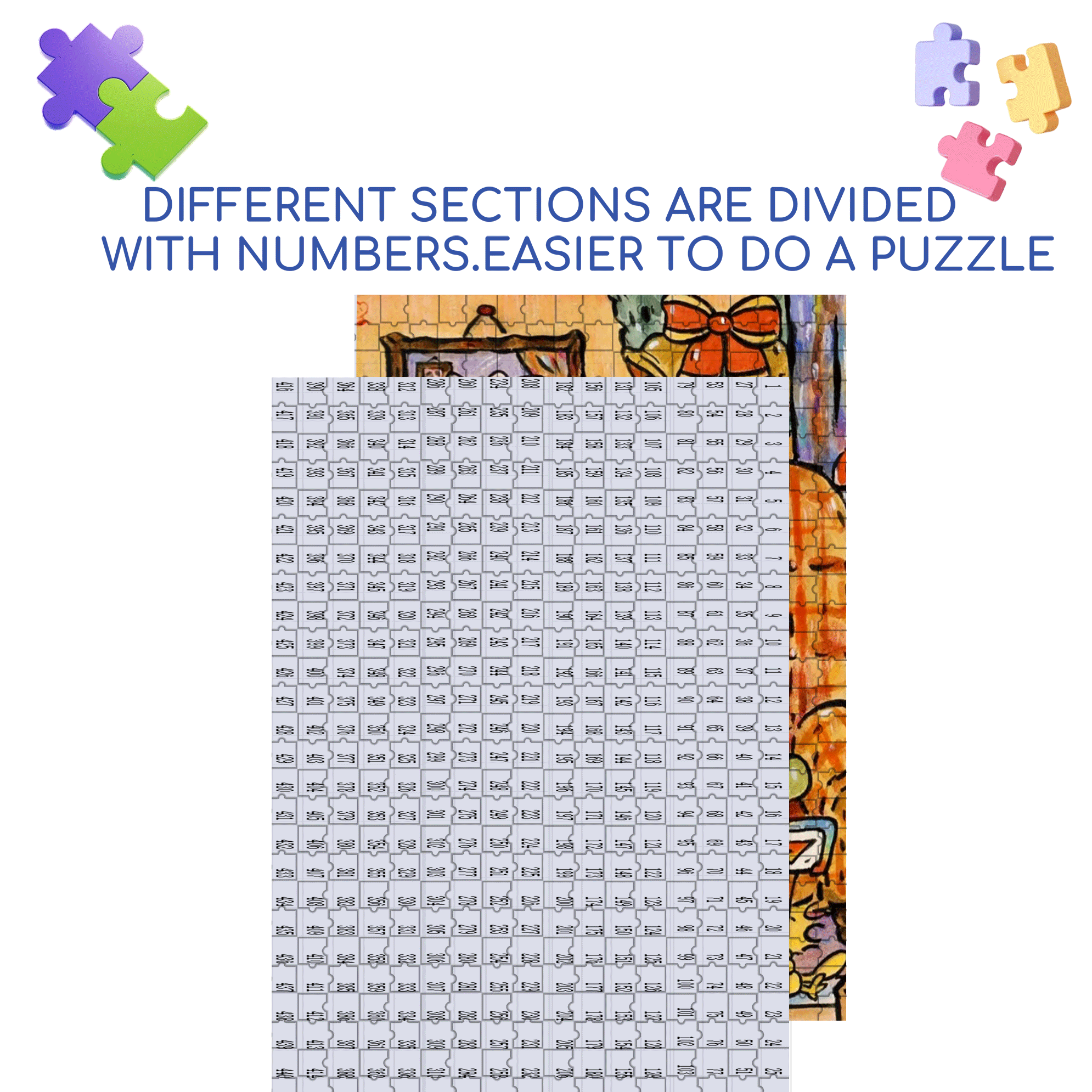 A Lively Christmas Month 500pcs/1000pcs Jigsaw Puzzle, Scratch-Resistant, Interactive Family Game & Brain-Boosting DIY Decor, Perfect for Halloween, Christmas & New Year Gifts, Family Puzzle Game
