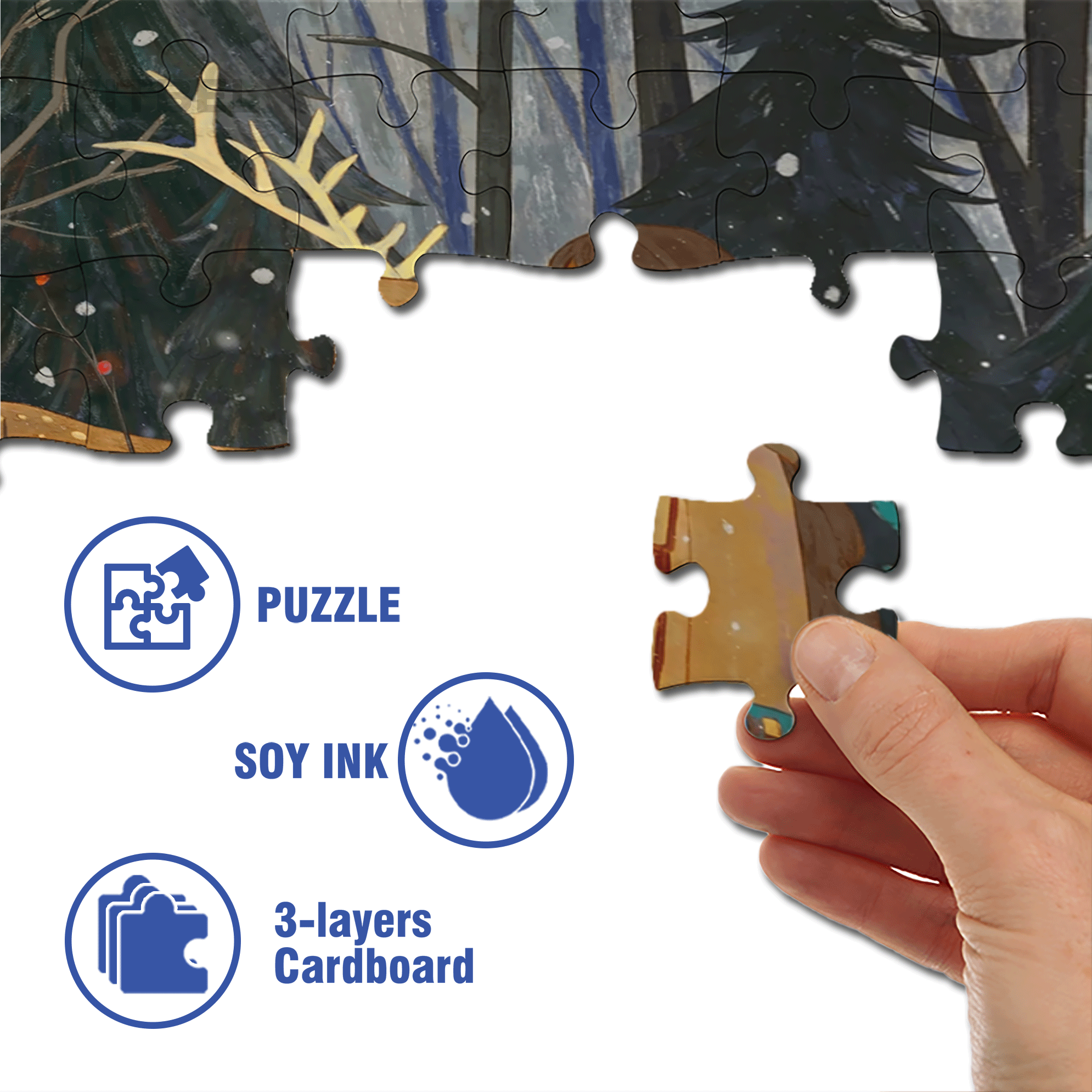About Love 2 500pcs/1000pcs Jigsaw Puzzle, Scratch-Resistant, Interactive Family Game & Brain-Boosting DIY Decor, Perfect for Halloween, Christmas & New Year Gifts, Family Puzzle Game