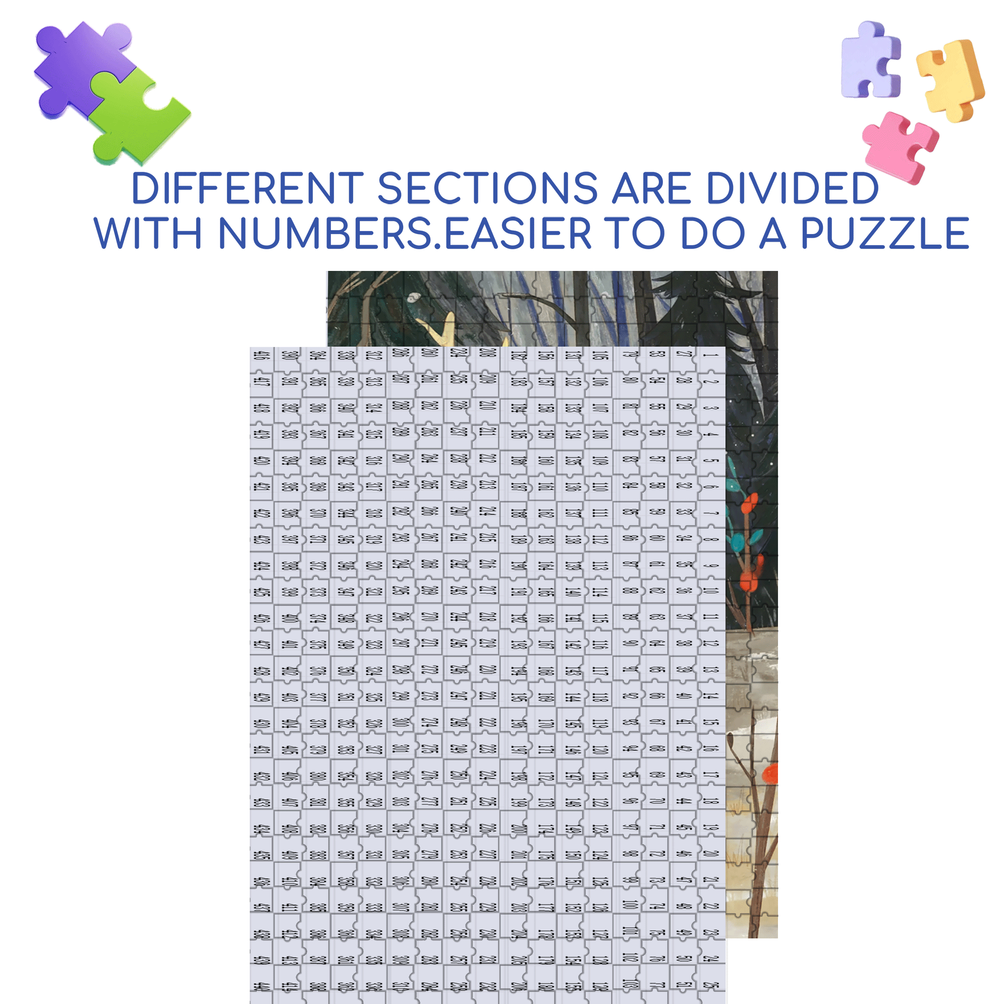 About Love 2 500pcs/1000pcs Jigsaw Puzzle, Scratch-Resistant, Interactive Family Game & Brain-Boosting DIY Decor, Perfect for Halloween, Christmas & New Year Gifts, Family Puzzle Game