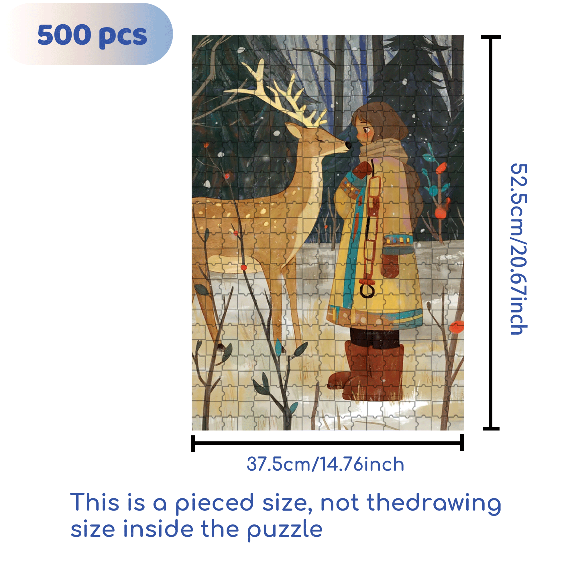 About Love 2 500pcs/1000pcs Jigsaw Puzzle, Scratch-Resistant, Interactive Family Game & Brain-Boosting DIY Decor, Perfect for Halloween, Christmas & New Year Gifts, Family Puzzle Game