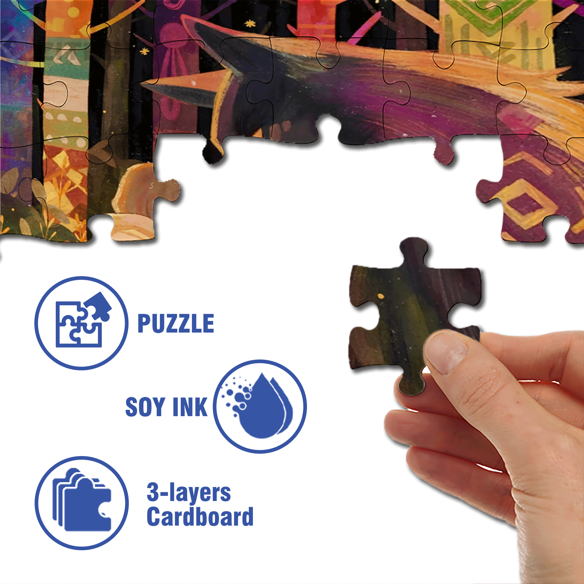 About Love 500pcs/1000pcs Jigsaw Puzzle, Scratch-Resistant, Interactive Family Game & Brain-Boosting DIY Decor, Perfect for Halloween, Christmas & New Year Gifts, Family Puzzle Game