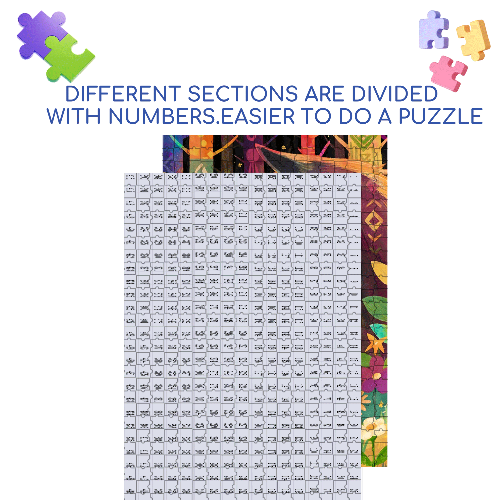 About Love 500pcs/1000pcs Jigsaw Puzzle, Scratch-Resistant, Interactive Family Game & Brain-Boosting DIY Decor, Perfect for Halloween, Christmas & New Year Gifts, Family Puzzle Game
