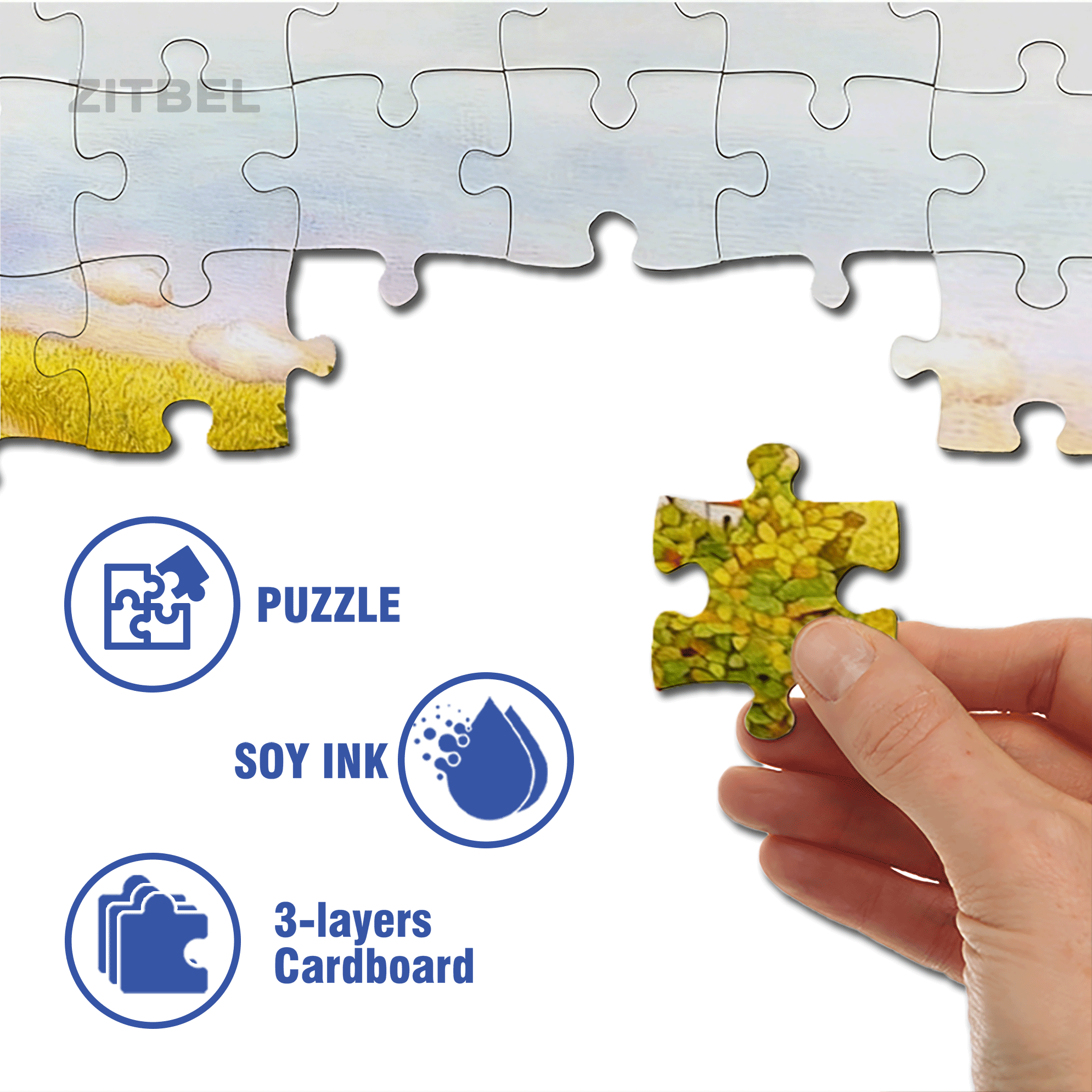 Autumn Fairy Tale 500pcs/1000pcs Jigsaw Puzzle, Scratch-Resistant, Interactive Family Game & Brain-Boosting DIY Decor, Perfect for Halloween, Christmas & New Year Gifts, Family Puzzle Game