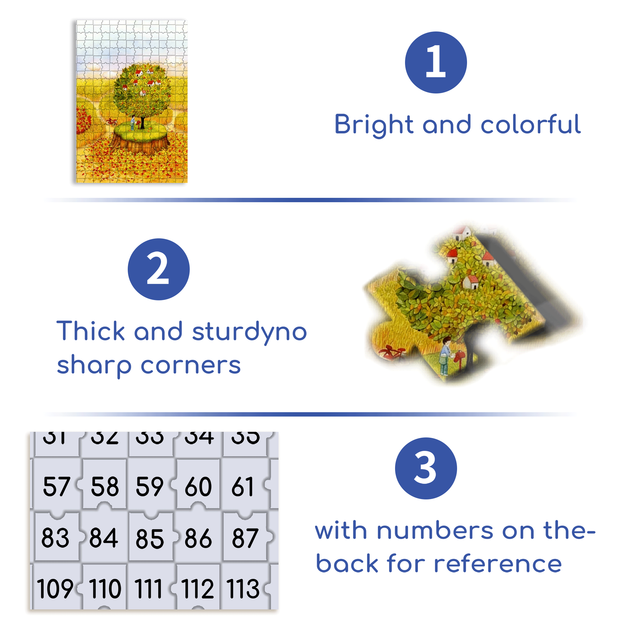 Autumn Fairy Tale 500pcs/1000pcs Jigsaw Puzzle, Scratch-Resistant, Interactive Family Game & Brain-Boosting DIY Decor, Perfect for Halloween, Christmas & New Year Gifts, Family Puzzle Game