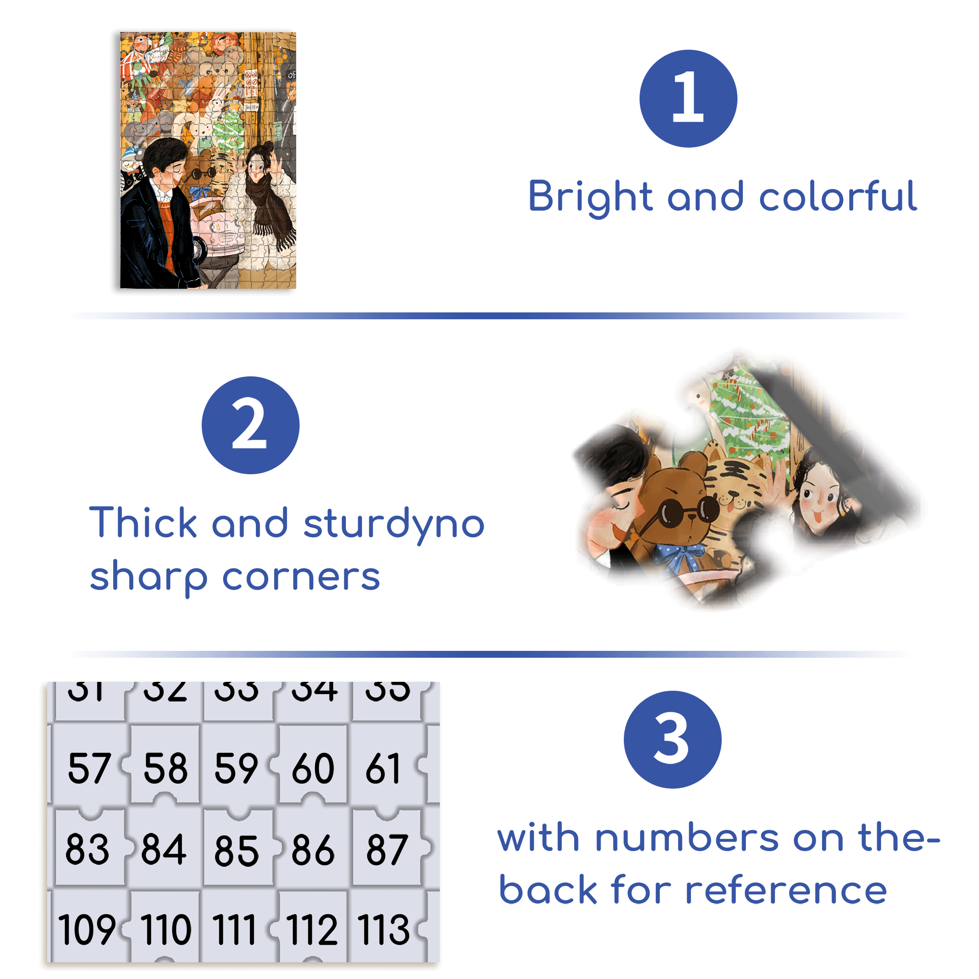 Be A Child 500pcs/1000pcs Jigsaw Puzzle, Scratch-Resistant, Interactive Family Game & Brain-Boosting DIY Decor, Perfect for Halloween, Christmas & New Year Gifts, Family Puzzle Game