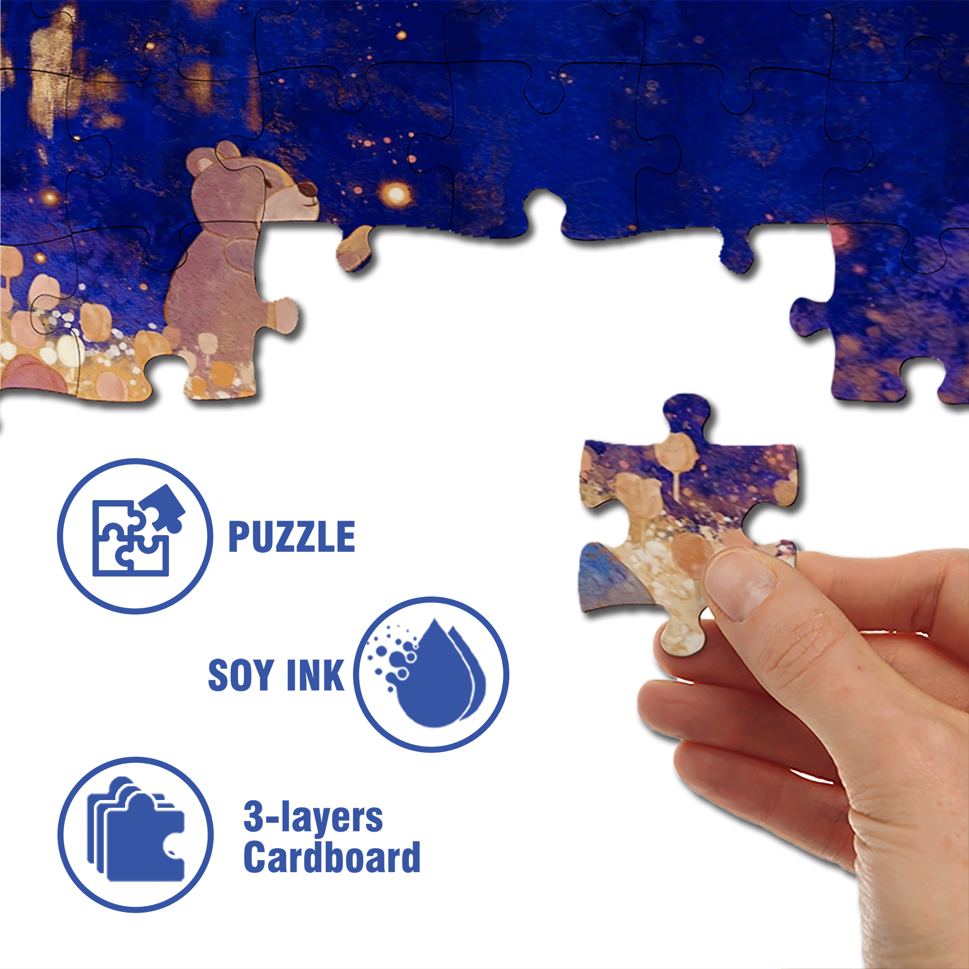 Beautiful Memories 500pcs/1000pcs Jigsaw Puzzle, Scratch-Resistant, Interactive Family Game & Brain-Boosting DIY Decor, Perfect for Halloween, Christmas & New Year Gifts, Family Puzzle Game