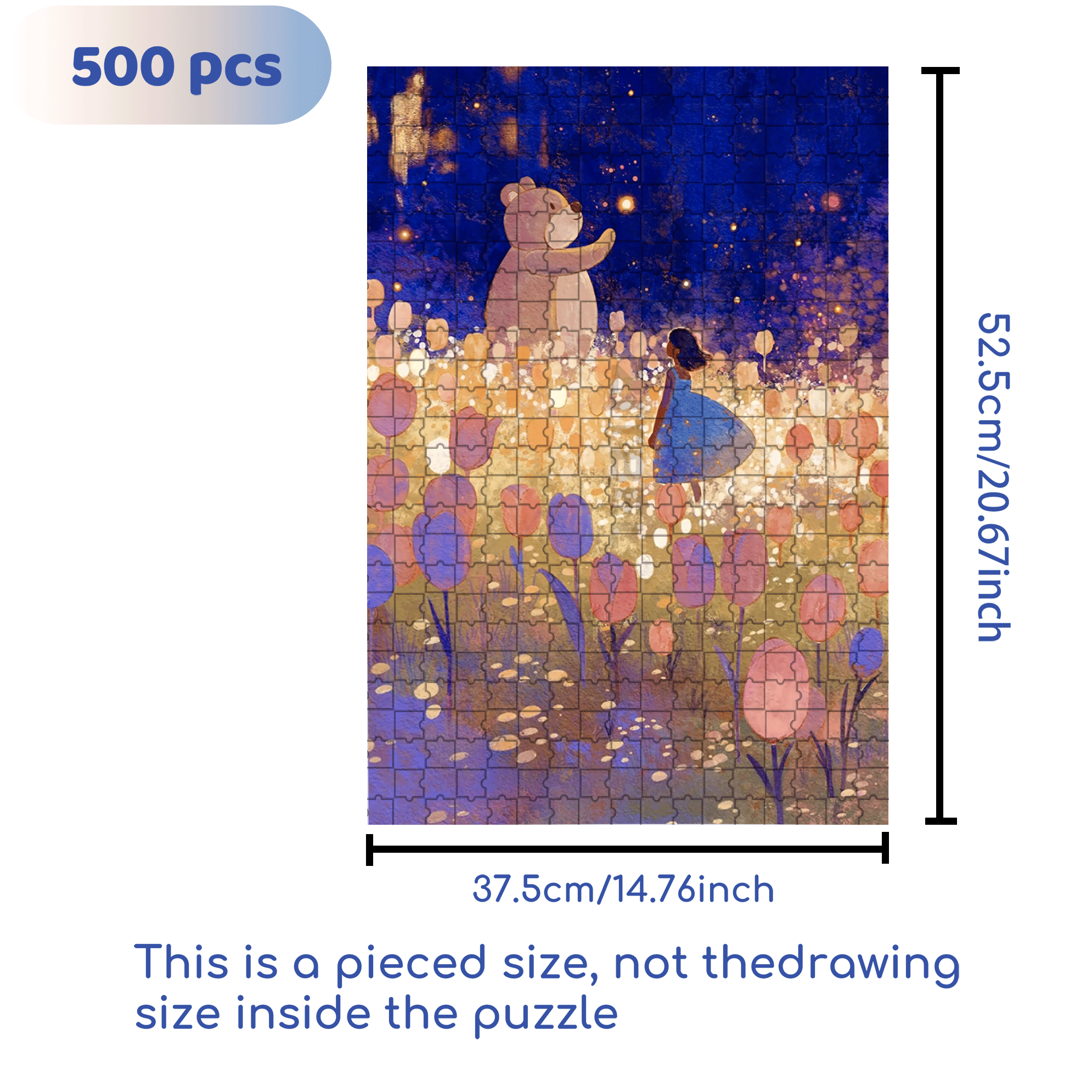 Beautiful Memories 500pcs/1000pcs Jigsaw Puzzle, Scratch-Resistant, Interactive Family Game & Brain-Boosting DIY Decor, Perfect for Halloween, Christmas & New Year Gifts, Family Puzzle Game