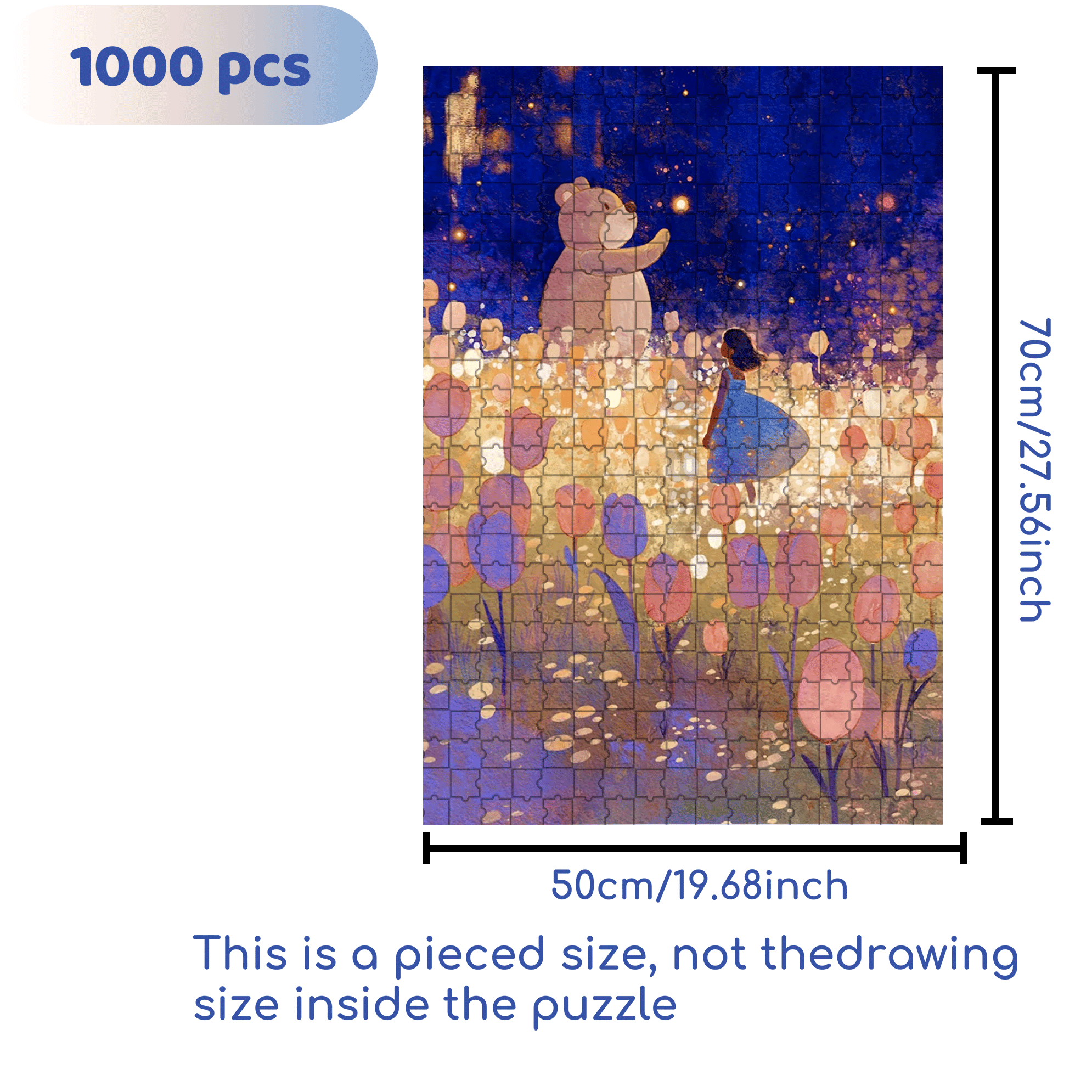 Beautiful Memories 500pcs/1000pcs Jigsaw Puzzle, Scratch-Resistant, Interactive Family Game & Brain-Boosting DIY Decor, Perfect for Halloween, Christmas & New Year Gifts, Family Puzzle Game