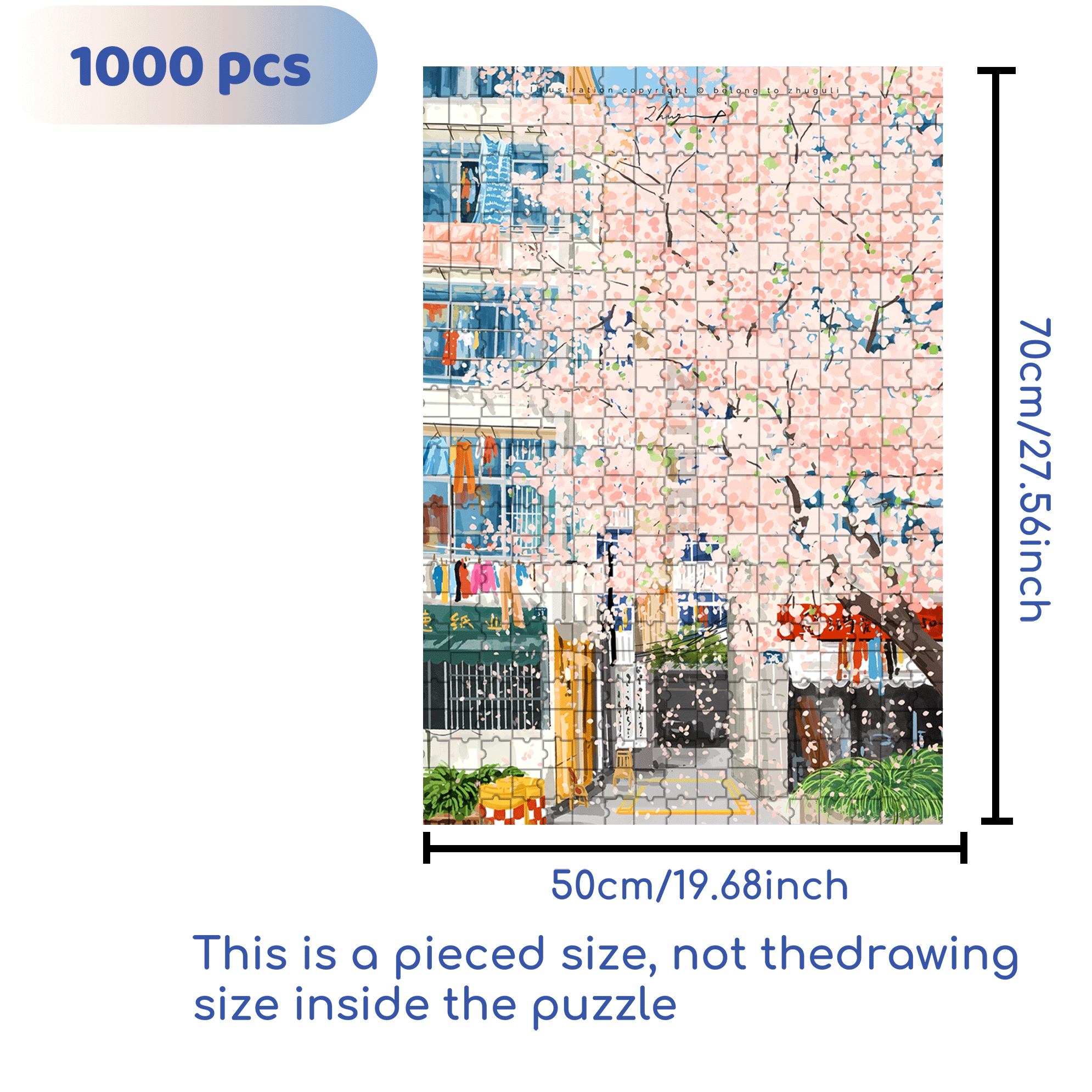 Beautiful Scenery Around Us 500pcs/1000pcs Jigsaw Puzzle, Scratch-Resistant, Interactive Family Game & Brain-Boosting DIY Decor, Perfect for Halloween, Christmas & New Year Gifts, Family Puzzle Game
