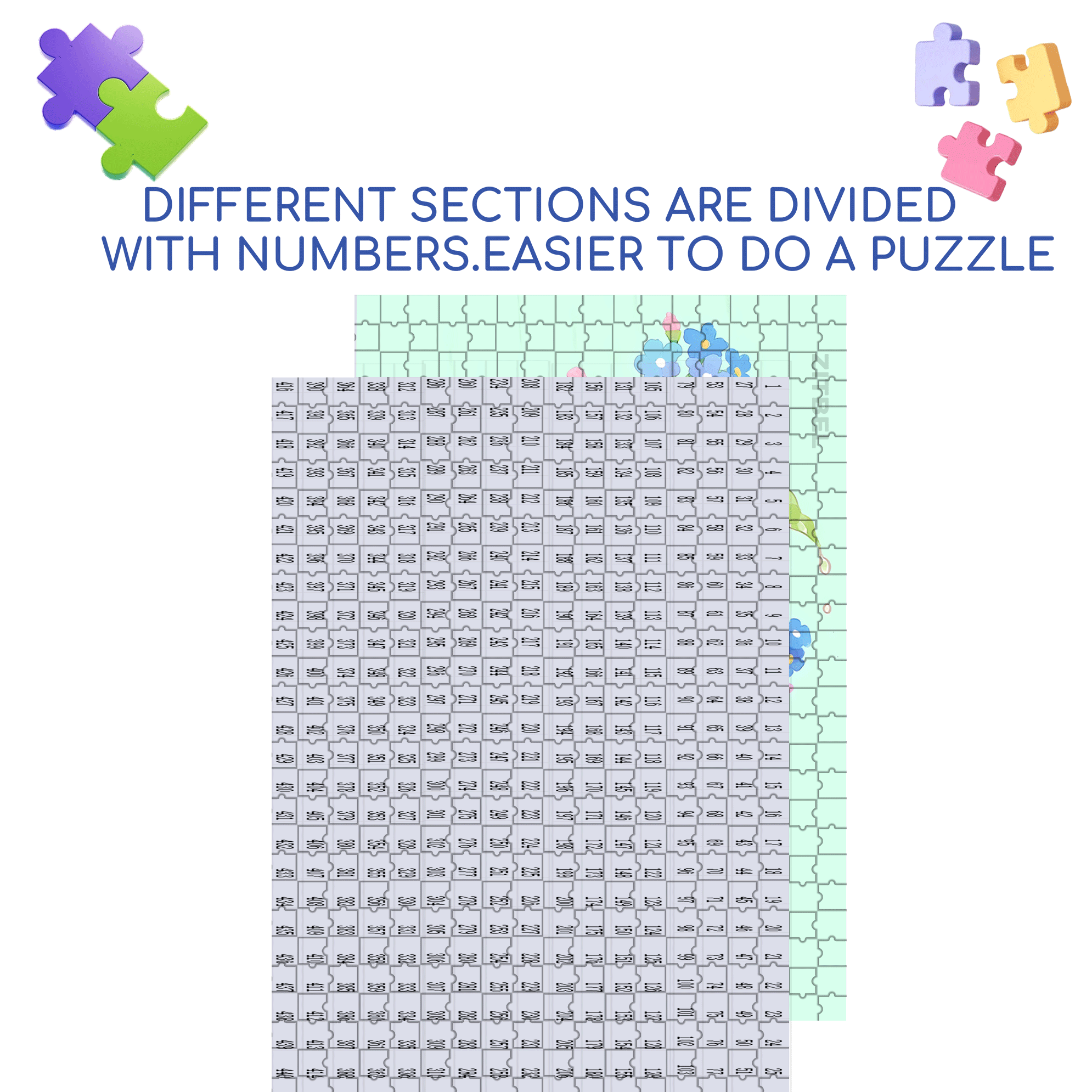Blue Rainy Day 500pcs/1000pcs Jigsaw Puzzle, Scratch-Resistant, Interactive Family Game & Brain-Boosting DIY Decor, Perfect for Halloween, Christmas & New Year Gifts, Family Puzzle Game