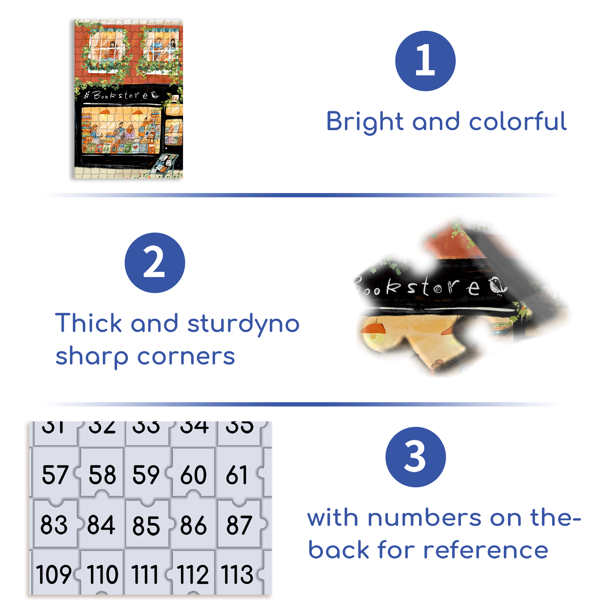Books And Writing 500pcs/1000pcs Jigsaw Puzzle, Scratch-Resistant, Interactive Family Game & Brain-Boosting DIY Decor, Perfect for Halloween, Christmas & New Year Gifts, Family Puzzle Game