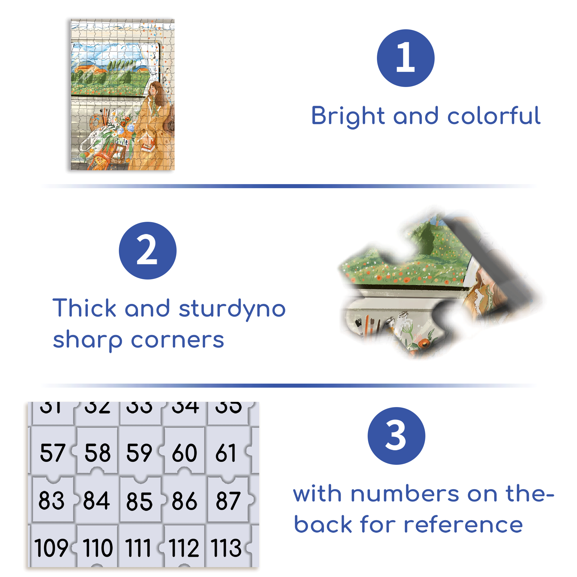 Bring The Things I Love 500pcs/1000pcs Jigsaw Puzzle, Scratch-Resistant, Interactive Family Game & Brain-Boosting DIY Decor, Perfect for Halloween, Christmas & New Year Gifts, Family Puzzle Game
