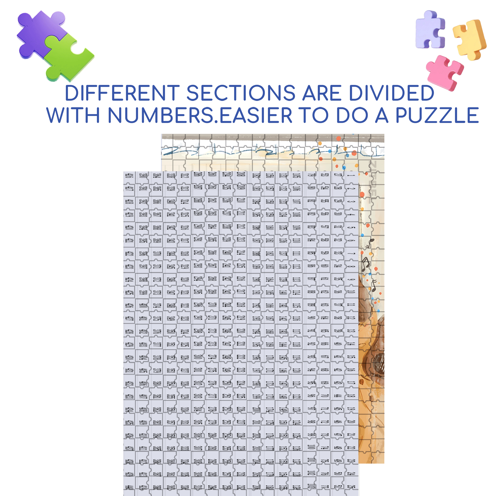Bring The Things I Love 500pcs/1000pcs Jigsaw Puzzle, Scratch-Resistant, Interactive Family Game & Brain-Boosting DIY Decor, Perfect for Halloween, Christmas & New Year Gifts, Family Puzzle Game