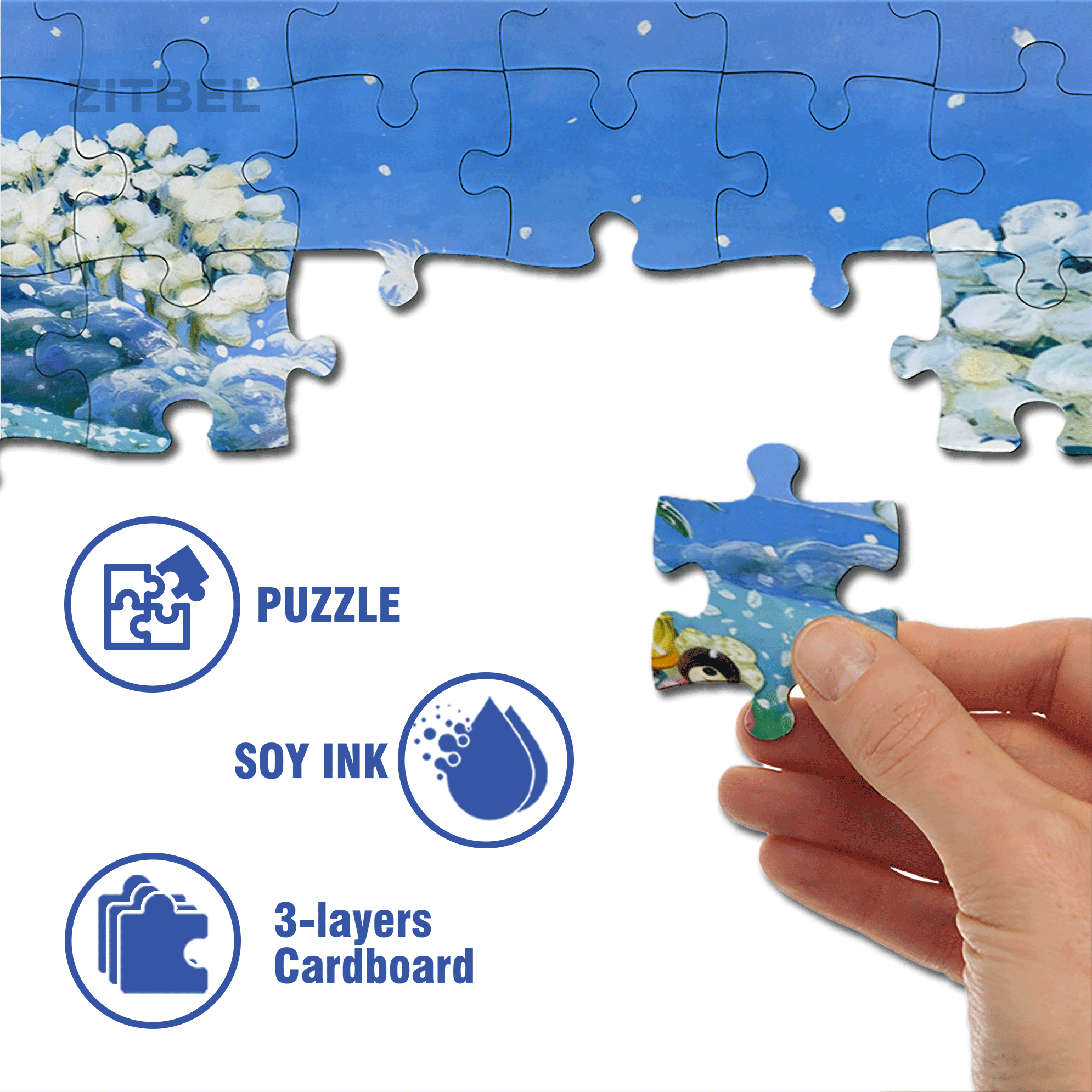 Capricorn Birthday Party 500pcs/1000pcs Jigsaw Puzzle, Scratch-Resistant, Interactive Family Game & Brain-Boosting DIY Decor, Perfect for Halloween, Christmas & New Year Gifts, Family Puzzle Game