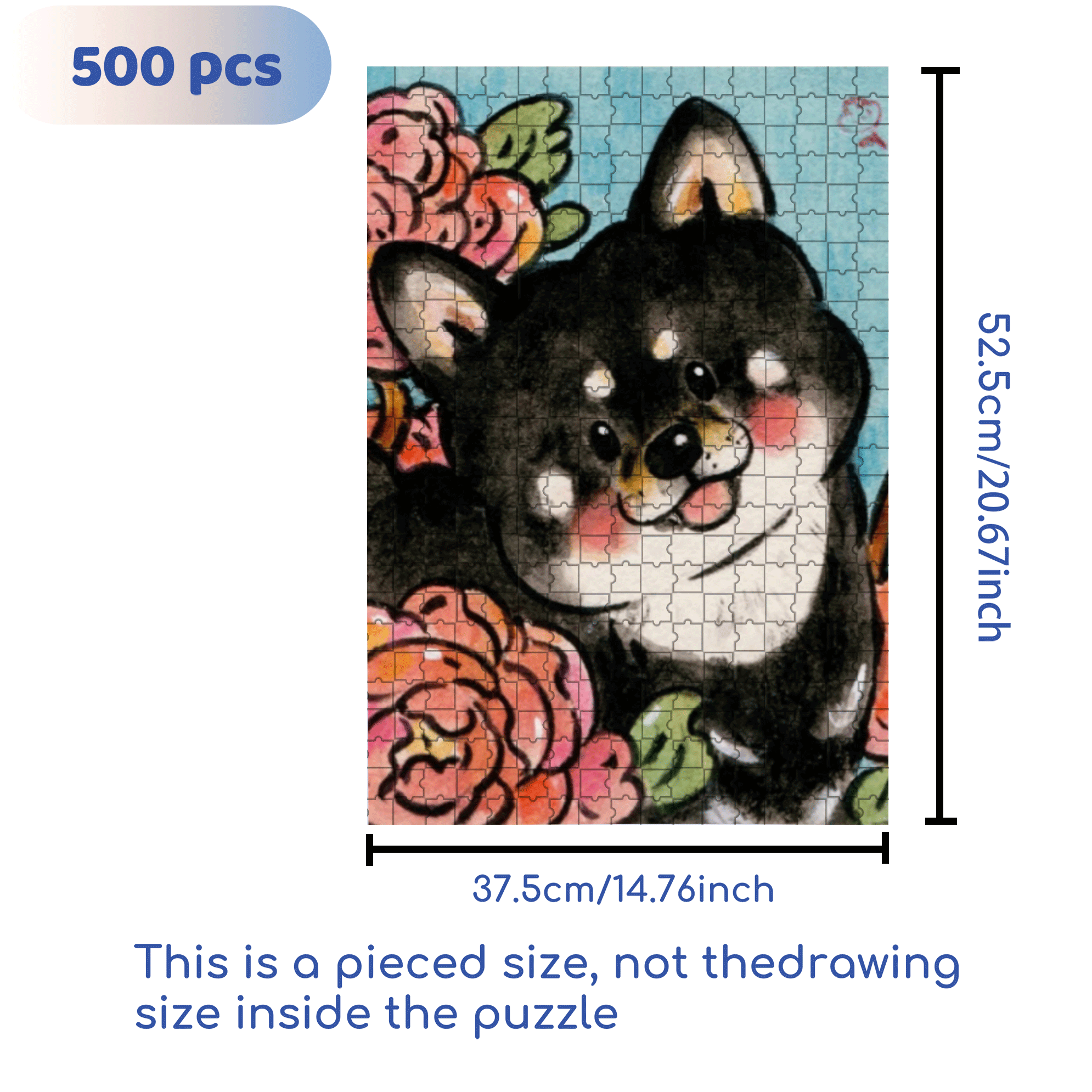 Charming Little Thing 500pcs/1000pcs Jigsaw Puzzle, Scratch-Resistant, Interactive Family Game & Brain-Boosting DIY Decor, Perfect for Halloween, Christmas & New Year Gifts, Family Puzzle Game