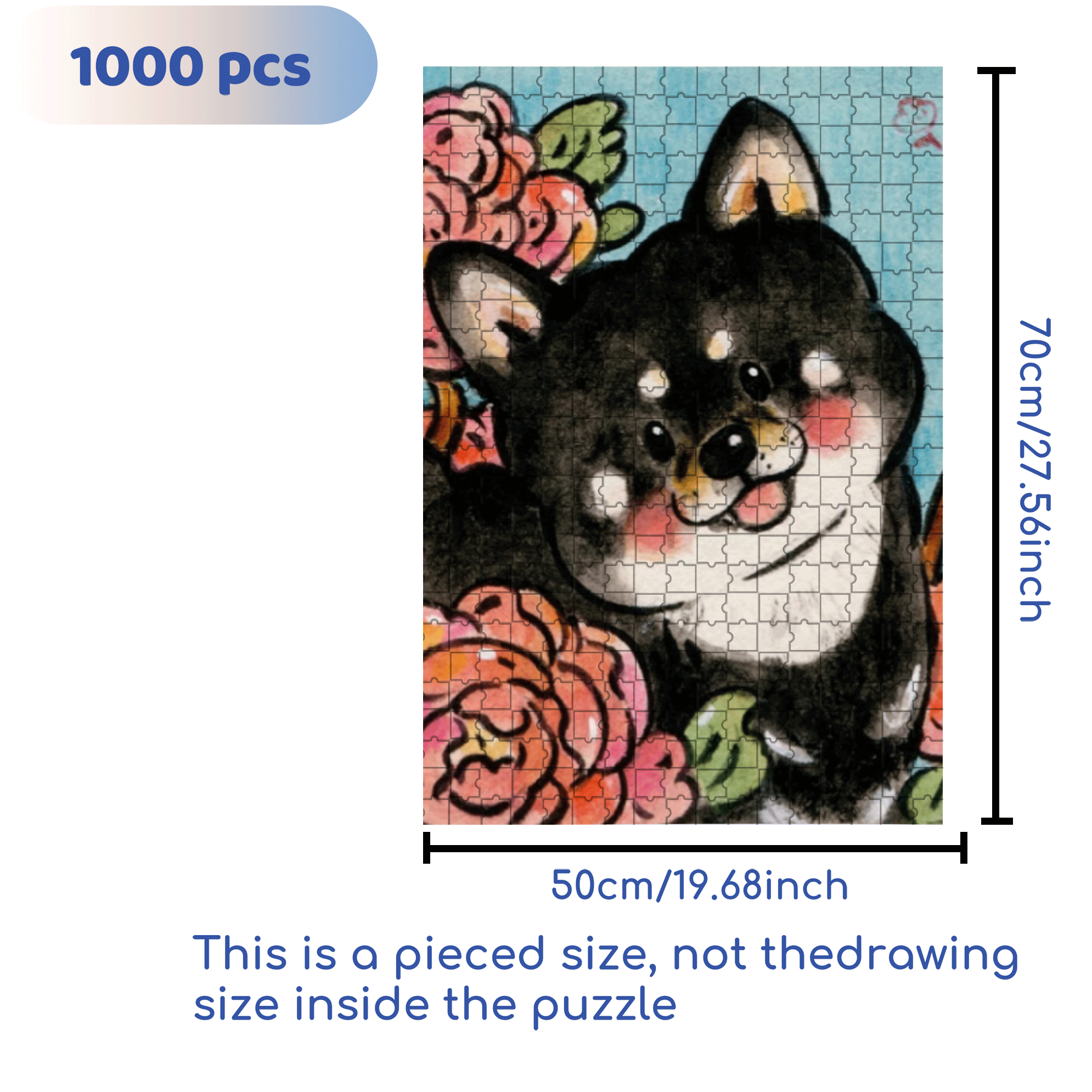 Charming Little Thing 500pcs/1000pcs Jigsaw Puzzle, Scratch-Resistant, Interactive Family Game & Brain-Boosting DIY Decor, Perfect for Halloween, Christmas & New Year Gifts, Family Puzzle Game